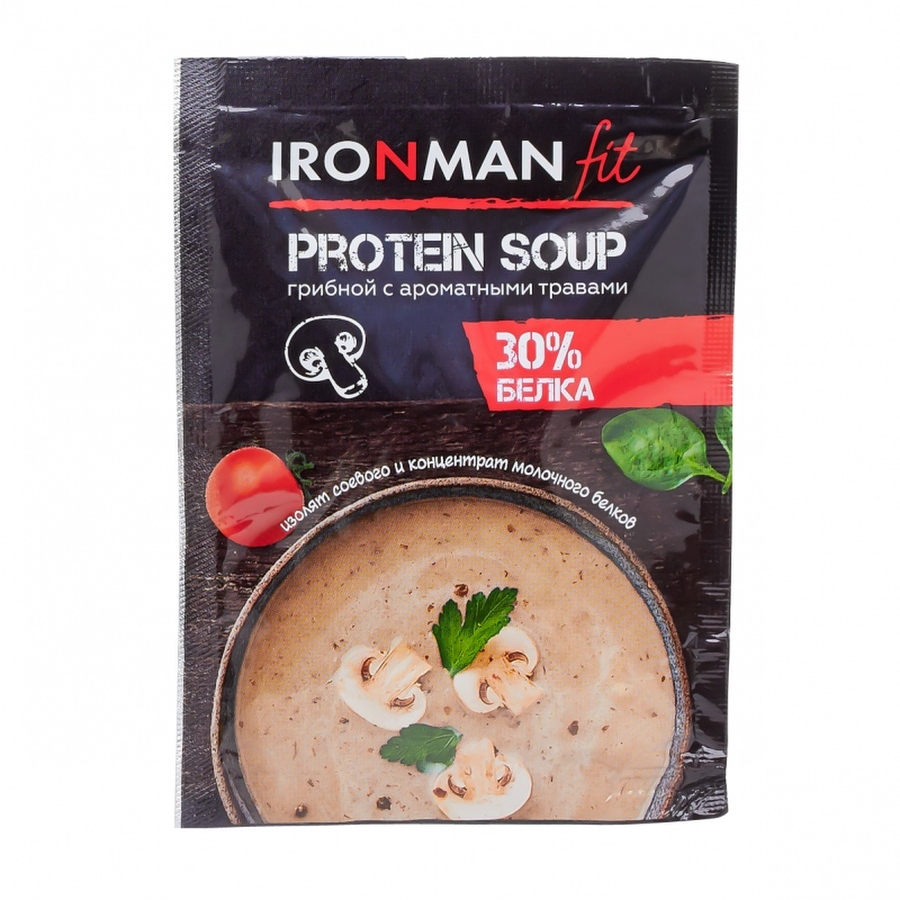 Сухой белковый суп Ironman Грибной, 20 г - фото 1