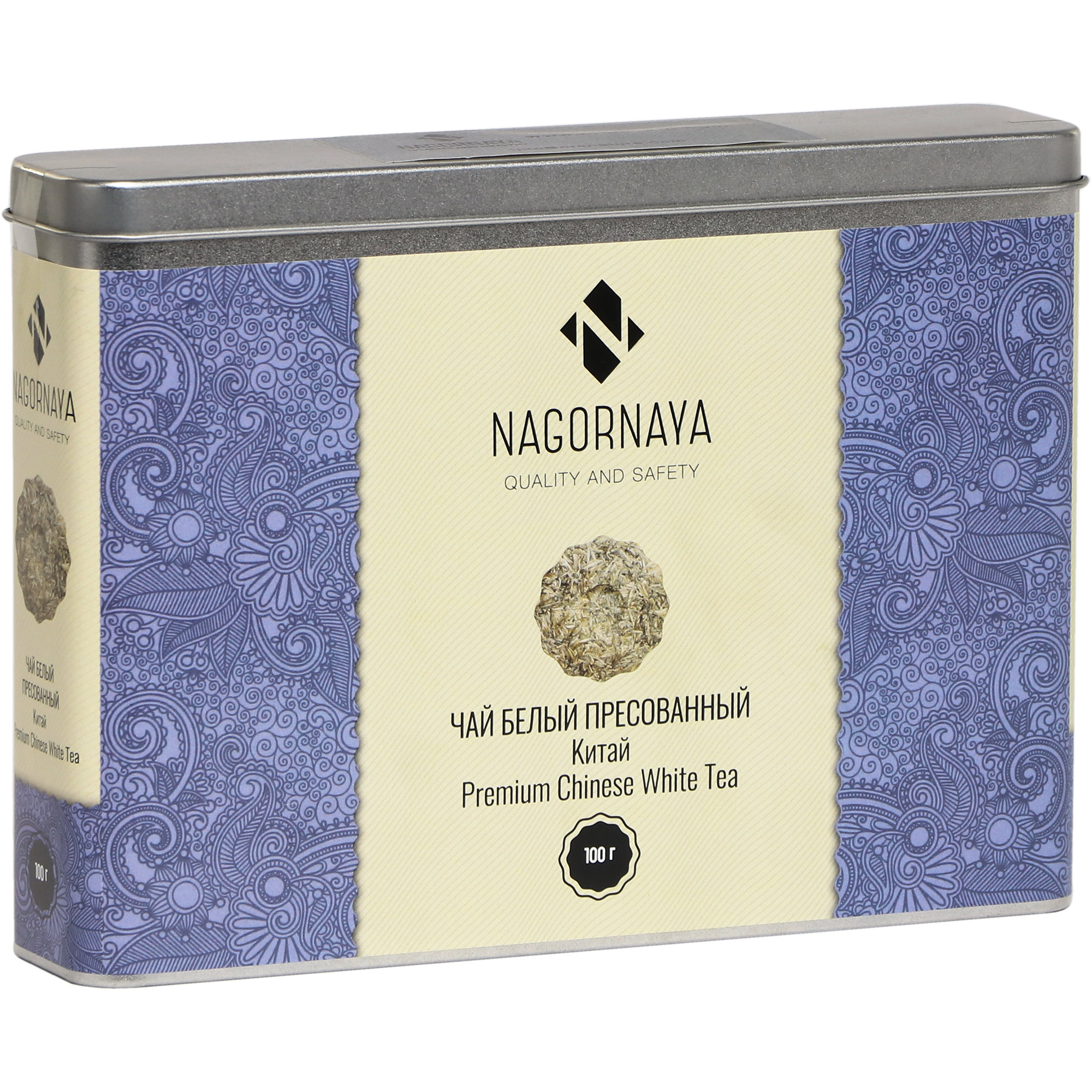 Чай белый NAGORNAYA Прессованный, китайский, 100 г