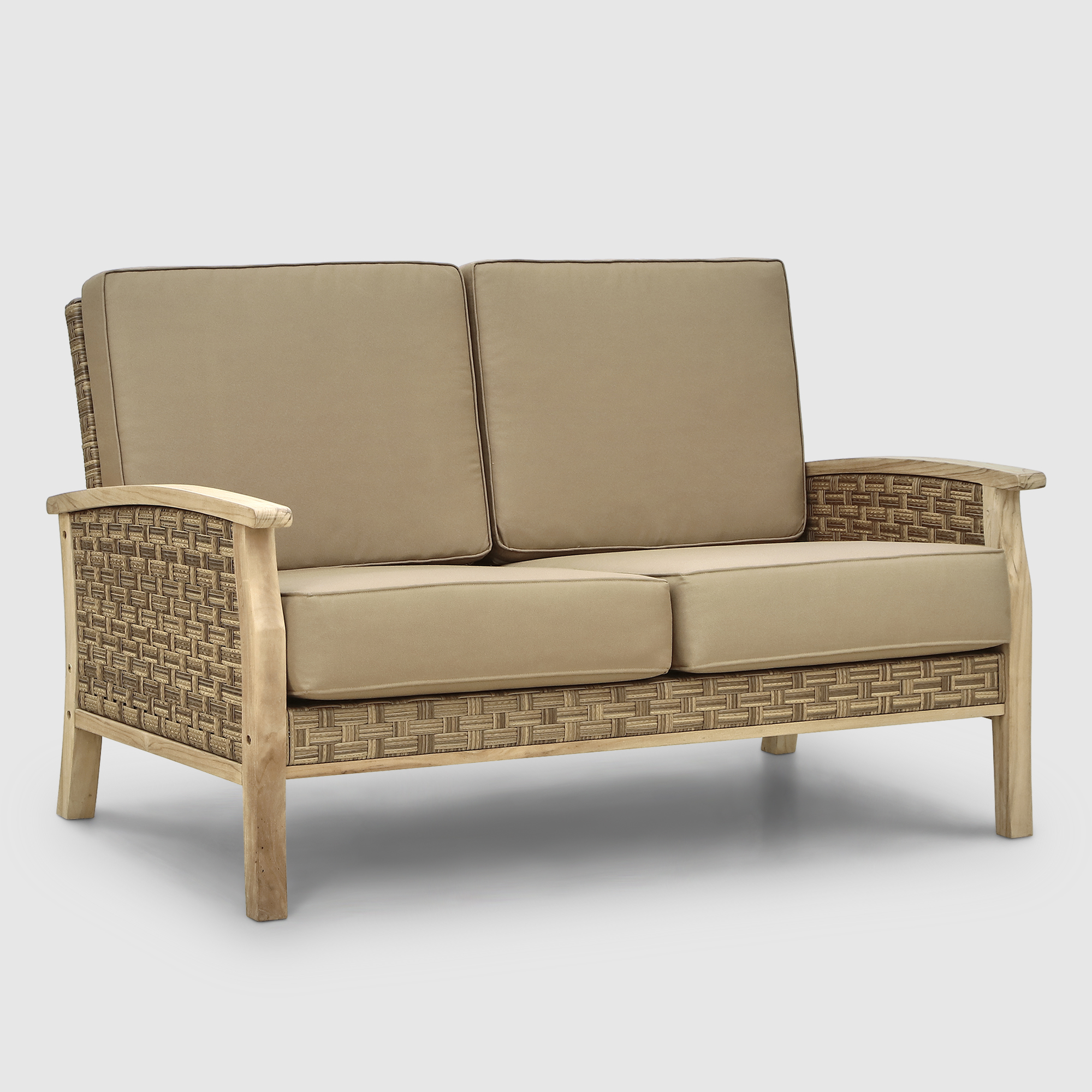 Комплект мебели Jepara Miami 6 предметов бежевый, цвет натуральный, размер 207х92х82/144х92х82 см - фото 4