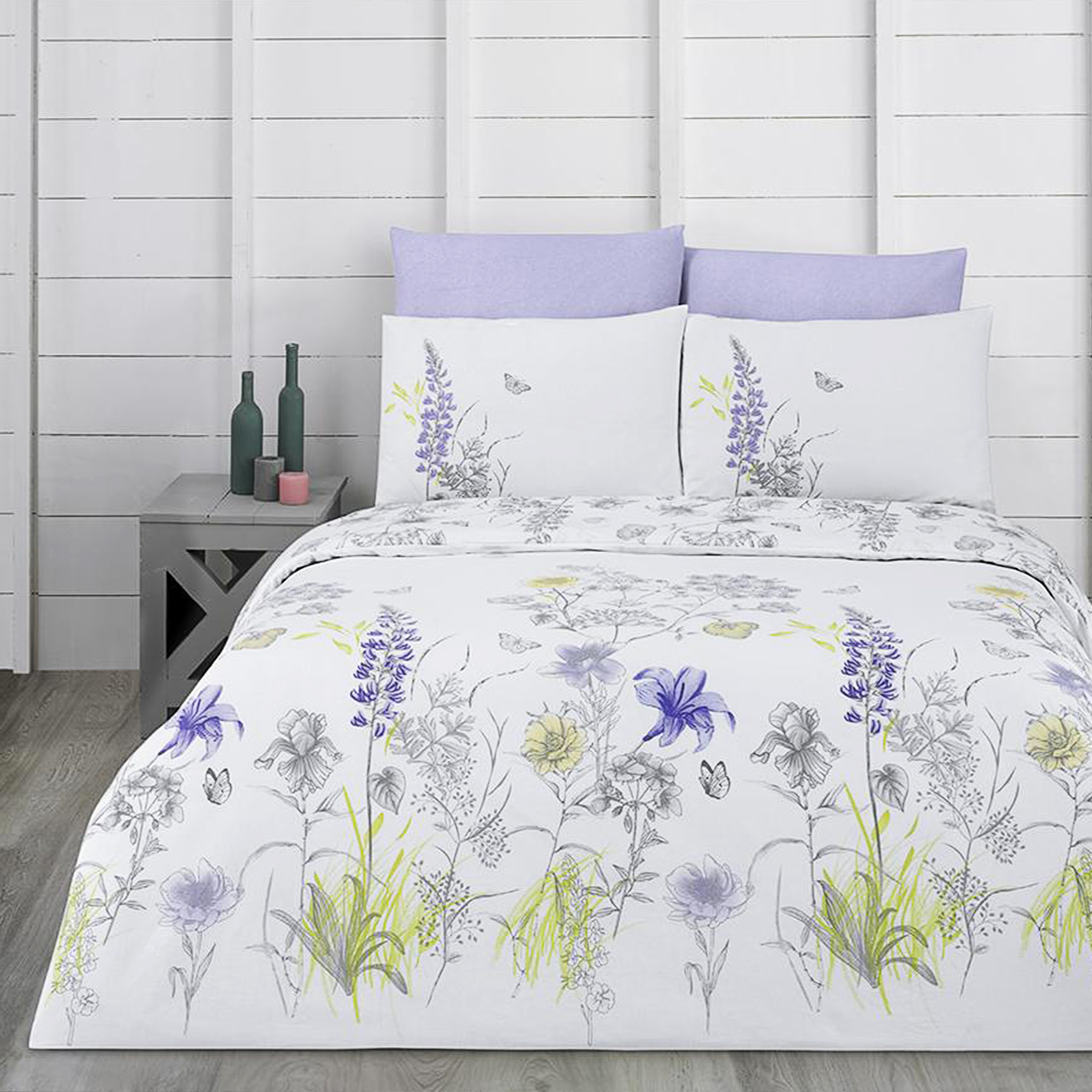 фото Комплект постельного белья bahar blossom разноцветный евро