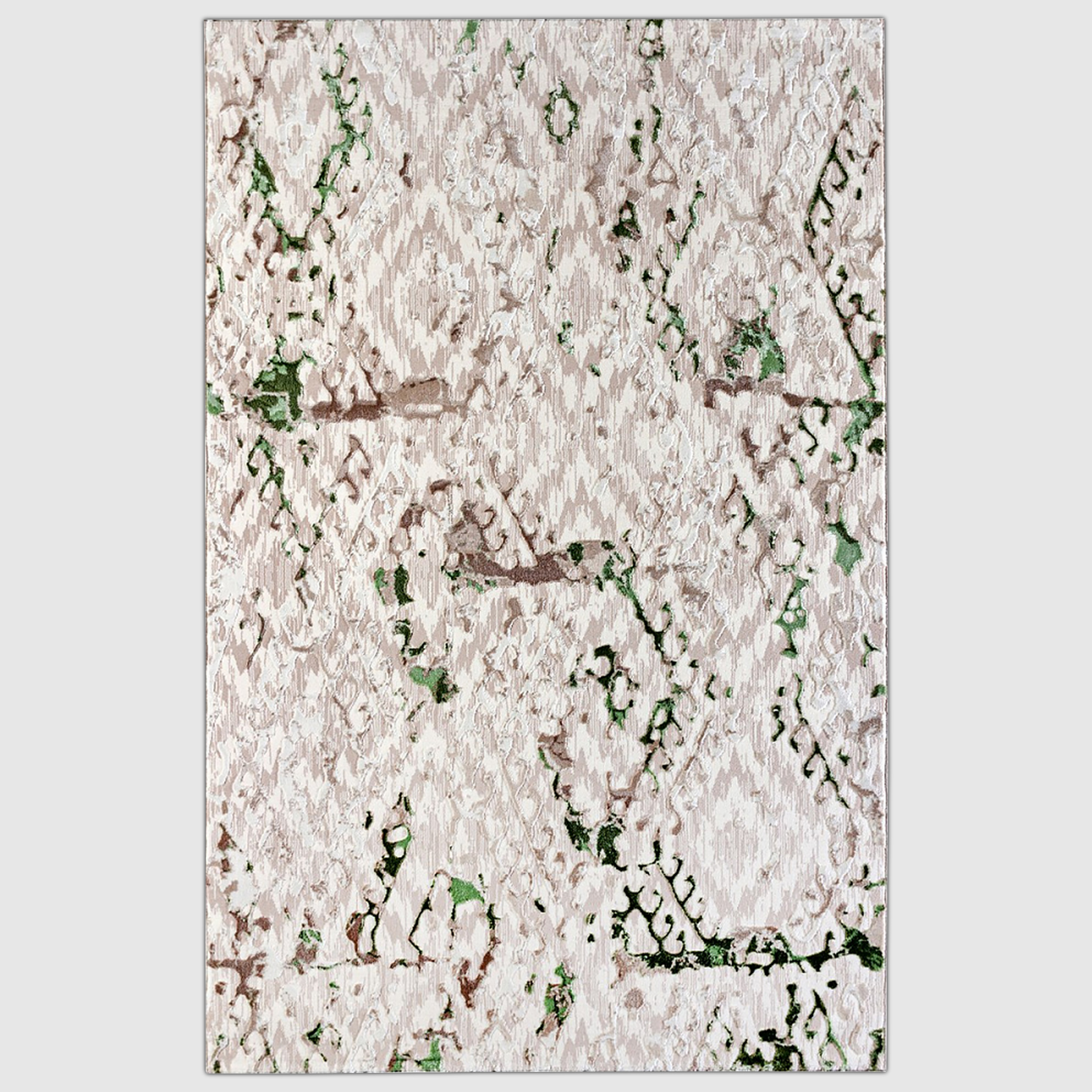 Ковер Sofia Rugs Nova прямой кремово-зеленый 80x150 см - фото 1