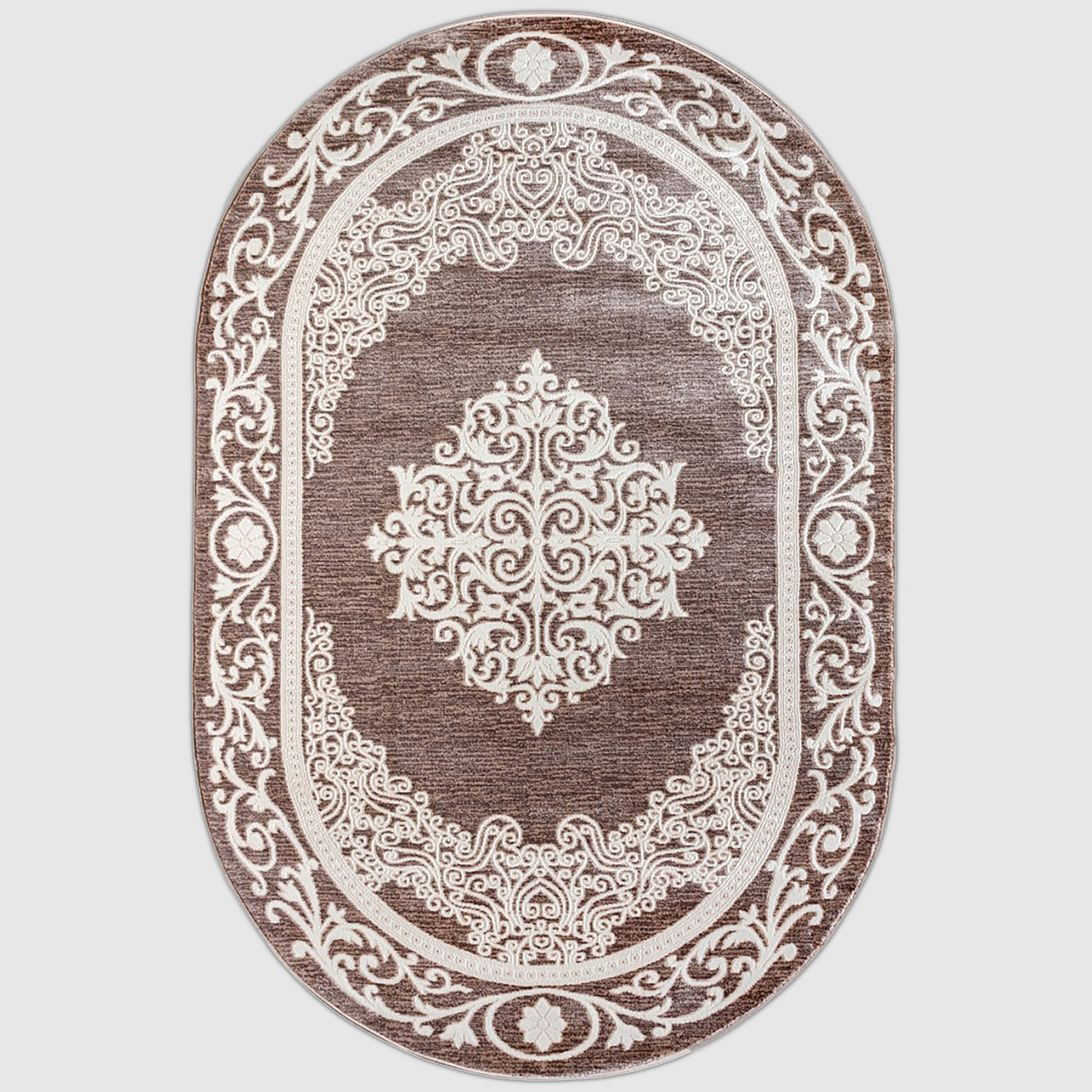 фото Ковер sofia rugs rixos овальный бежевый 80x150 см