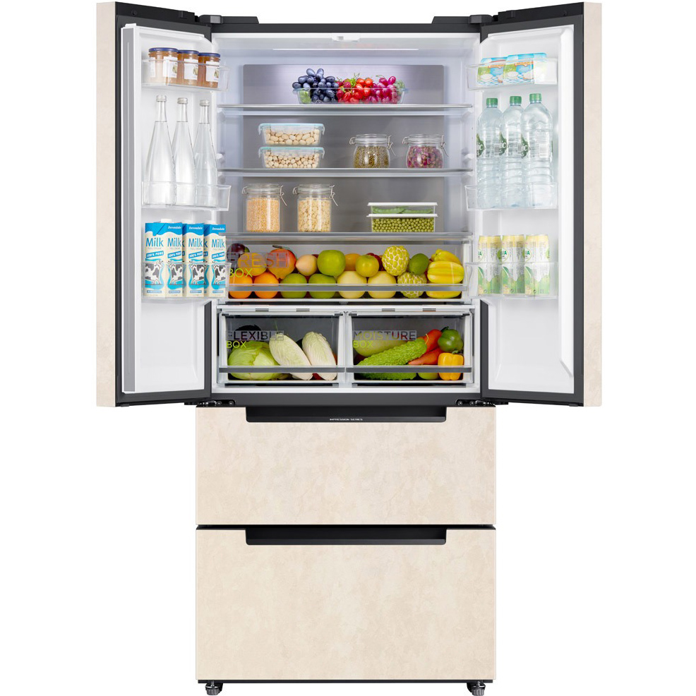 Холодильник Midea MDRF631FGF34B, цвет бежевый - фото 3