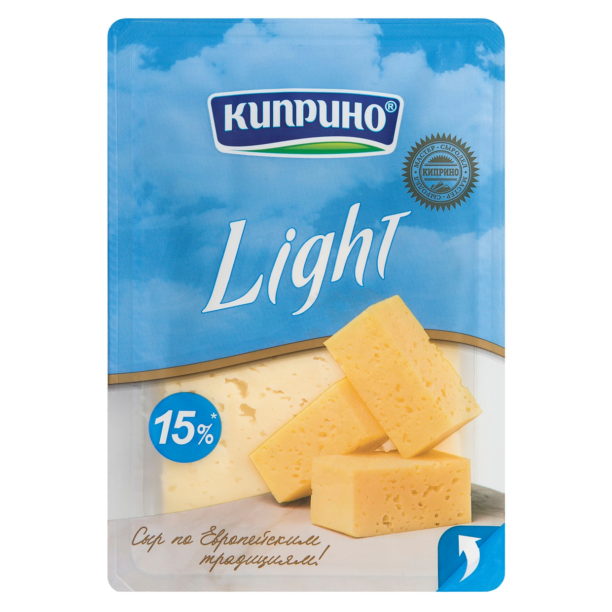 

Сыр Киприно Light 15%, нарезка, 125 г