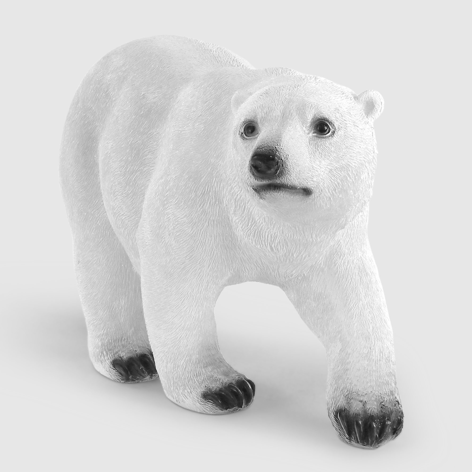 Фигура объемная светящаяся Kaemingk медведь 29х46 см, цвет белый - фото 1