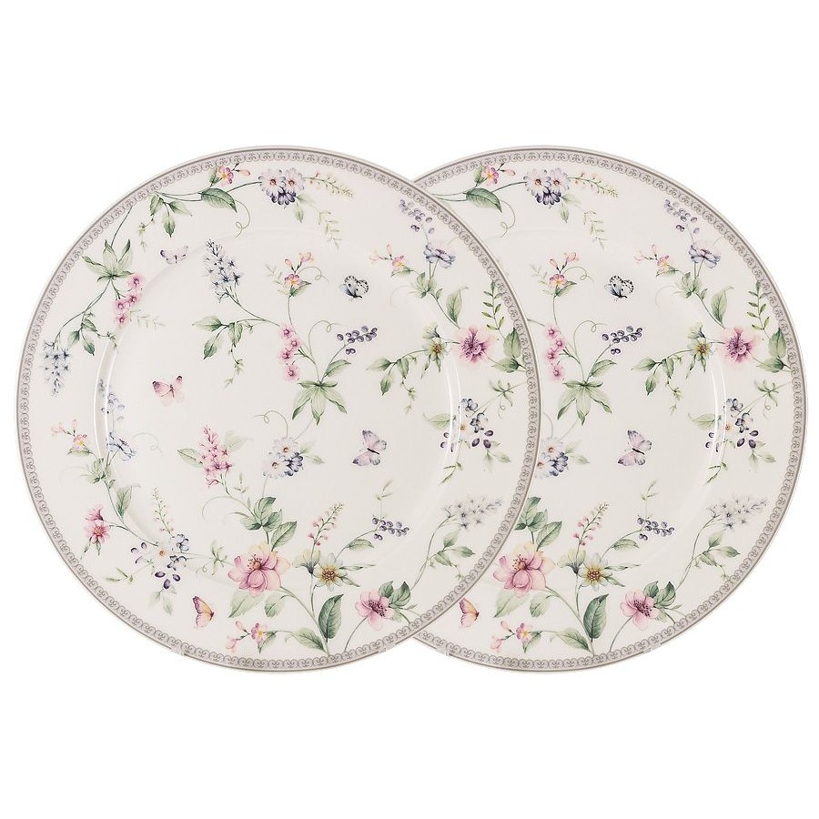 Набор из 2-х обеденных тарелок Primavera Лада 27 см, цвет белый - фото 1