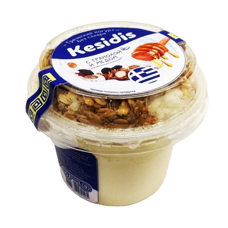 Йогурт греческий Kesidis Dairy гранола с медом 4% 200 г