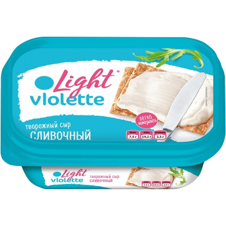 Сыр творожный Violette Light Сливочный 60% 160 г