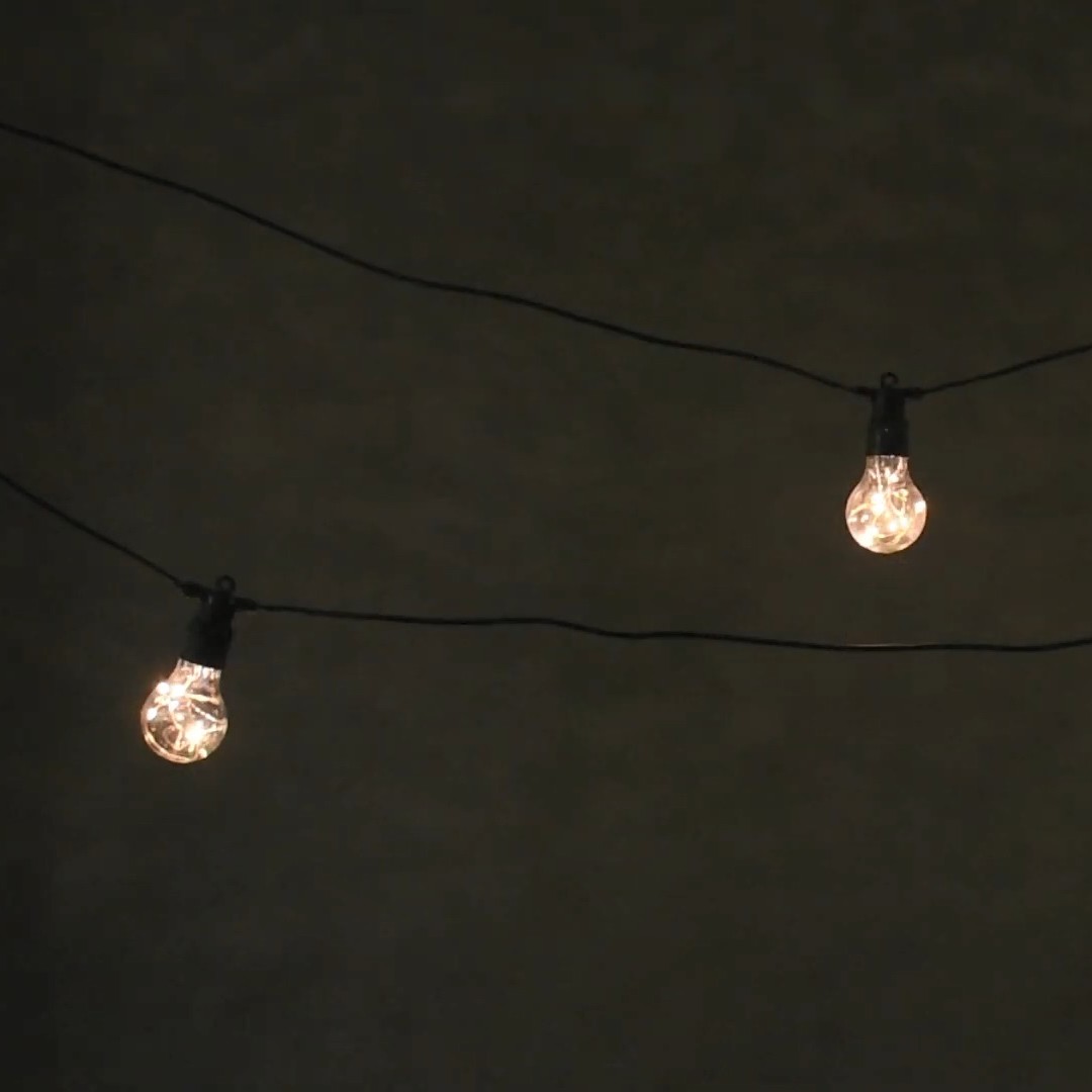Электрогирлянда Vegas ретро 25 теплых LED со стартовым шнуром, цвет черный