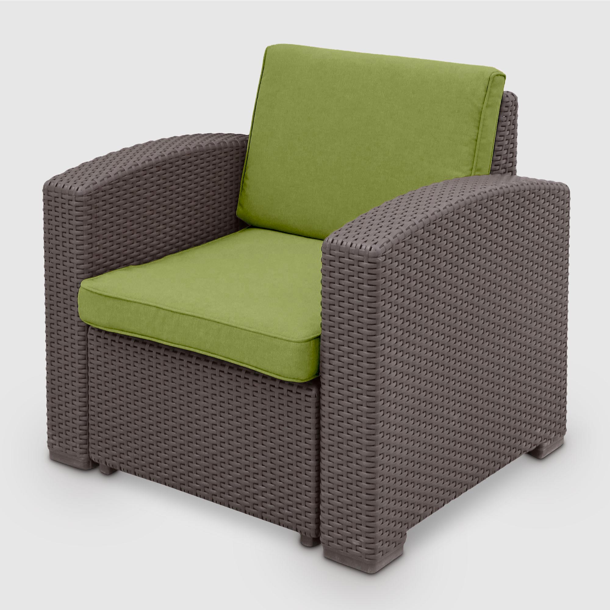 Комплект LF стол+тумба+софа 3-х местная+2 кресла зеленый (SF-C-B-A15122/SF-3-B-A15122), цвет коричневый, размер 199x75x71 - фото 6
