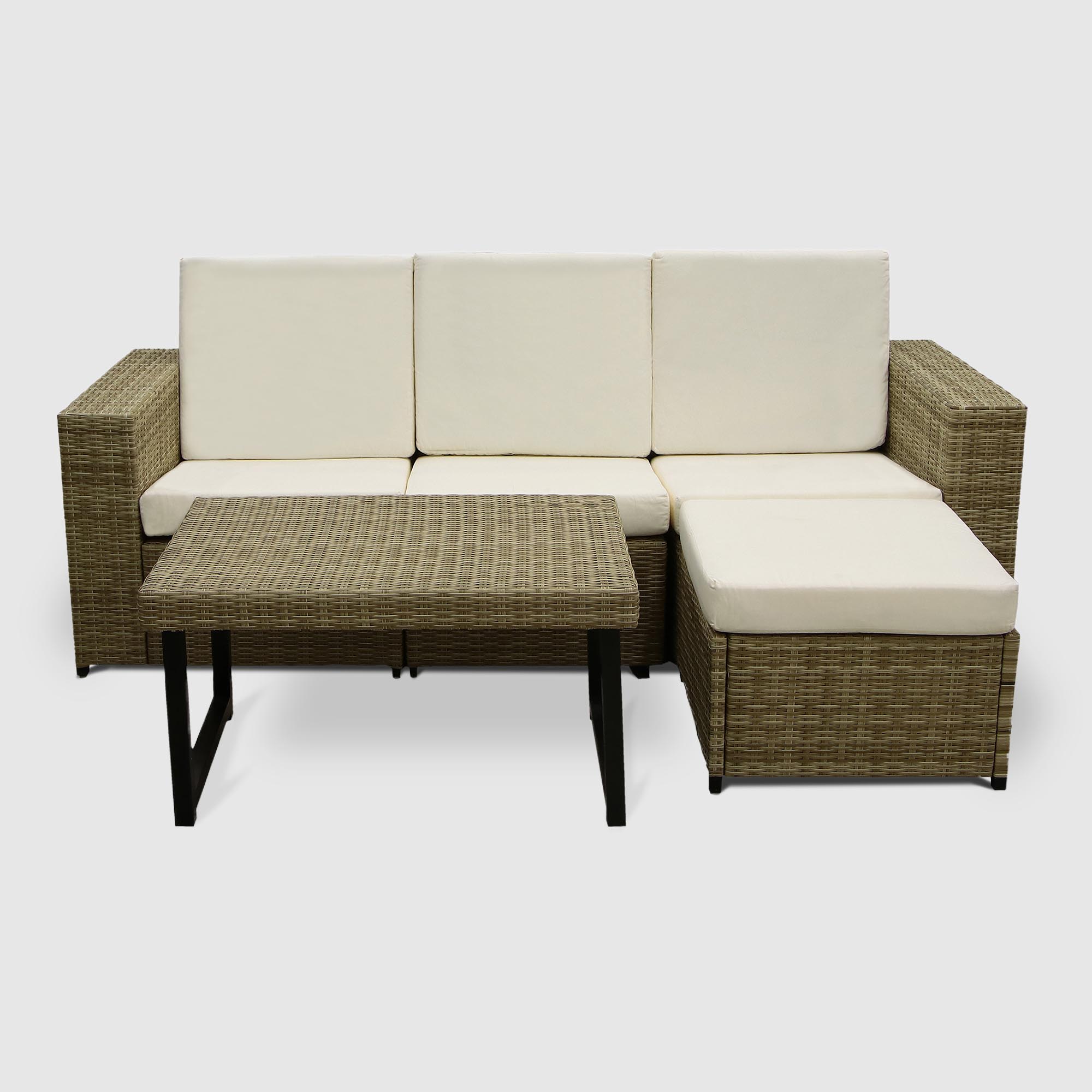 Комплект мебели Rattan grand 2 предмета, цвет коричневый, размер 220х85х82 - фото 1