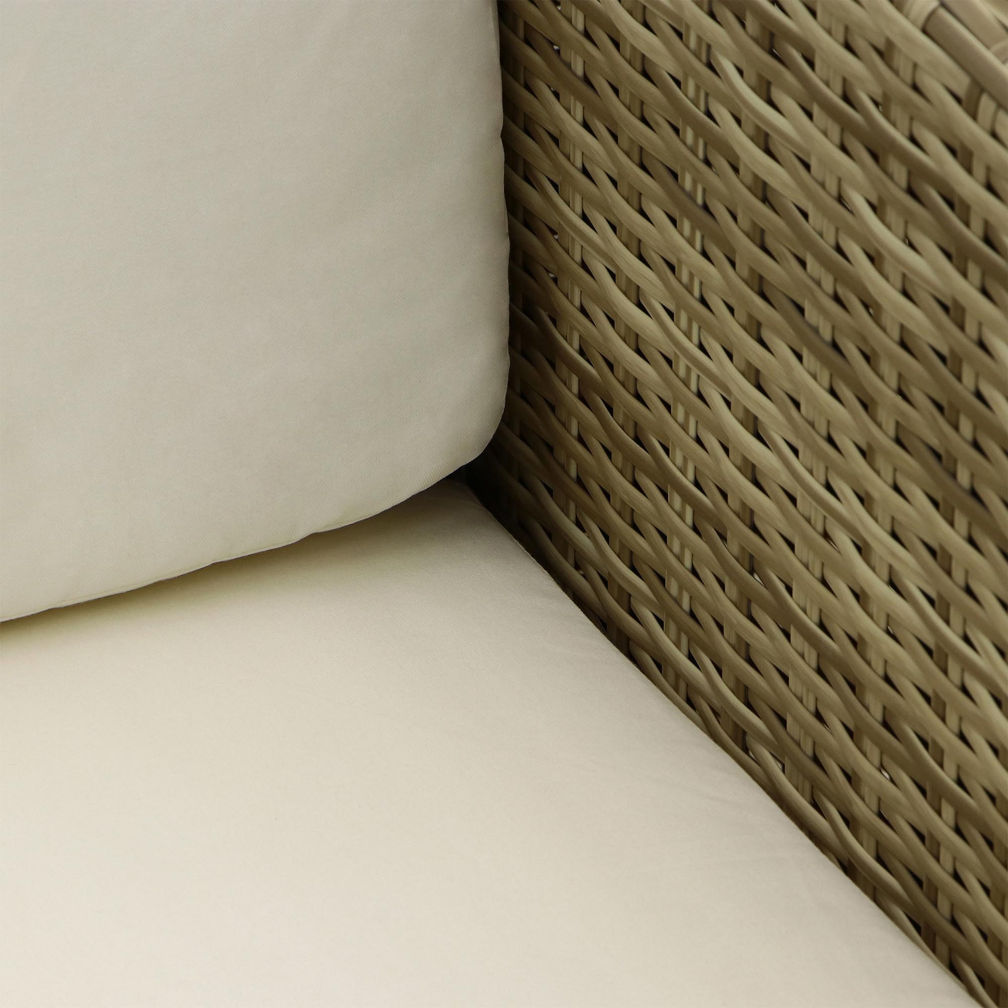 Комплект мебели Rattan grand 2 предмета, цвет коричневый, размер 220х85х82 - фото 6