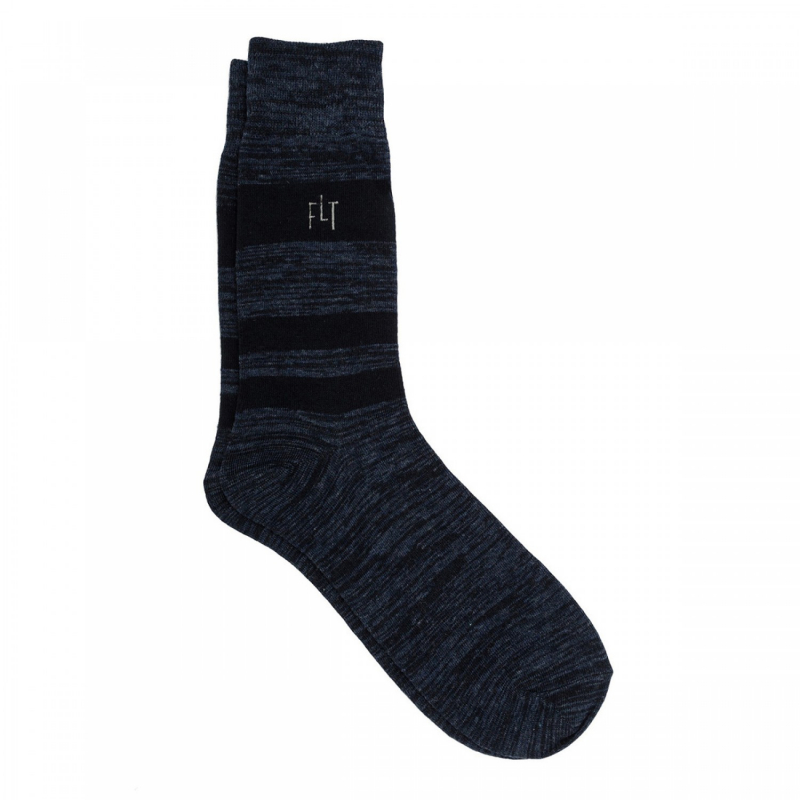 фото Мужские носки feltimo полоска синие с чёрным