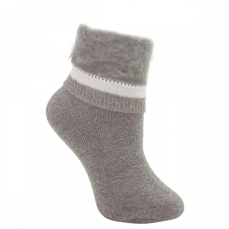 фото Женские носки feltimo thermal светло-серые с начёсом