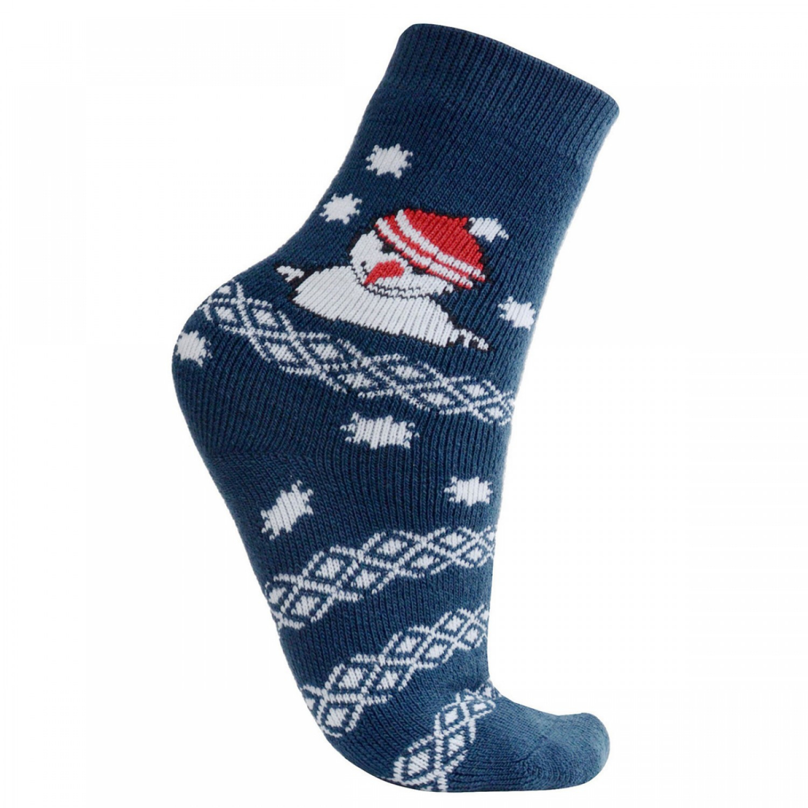 фото Новогодние носки feltimo christmas снеговик белые с красным и синим