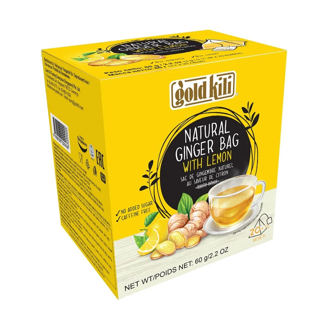 Имбирный напиток Gold Kili с лимон, 2,2х20 г