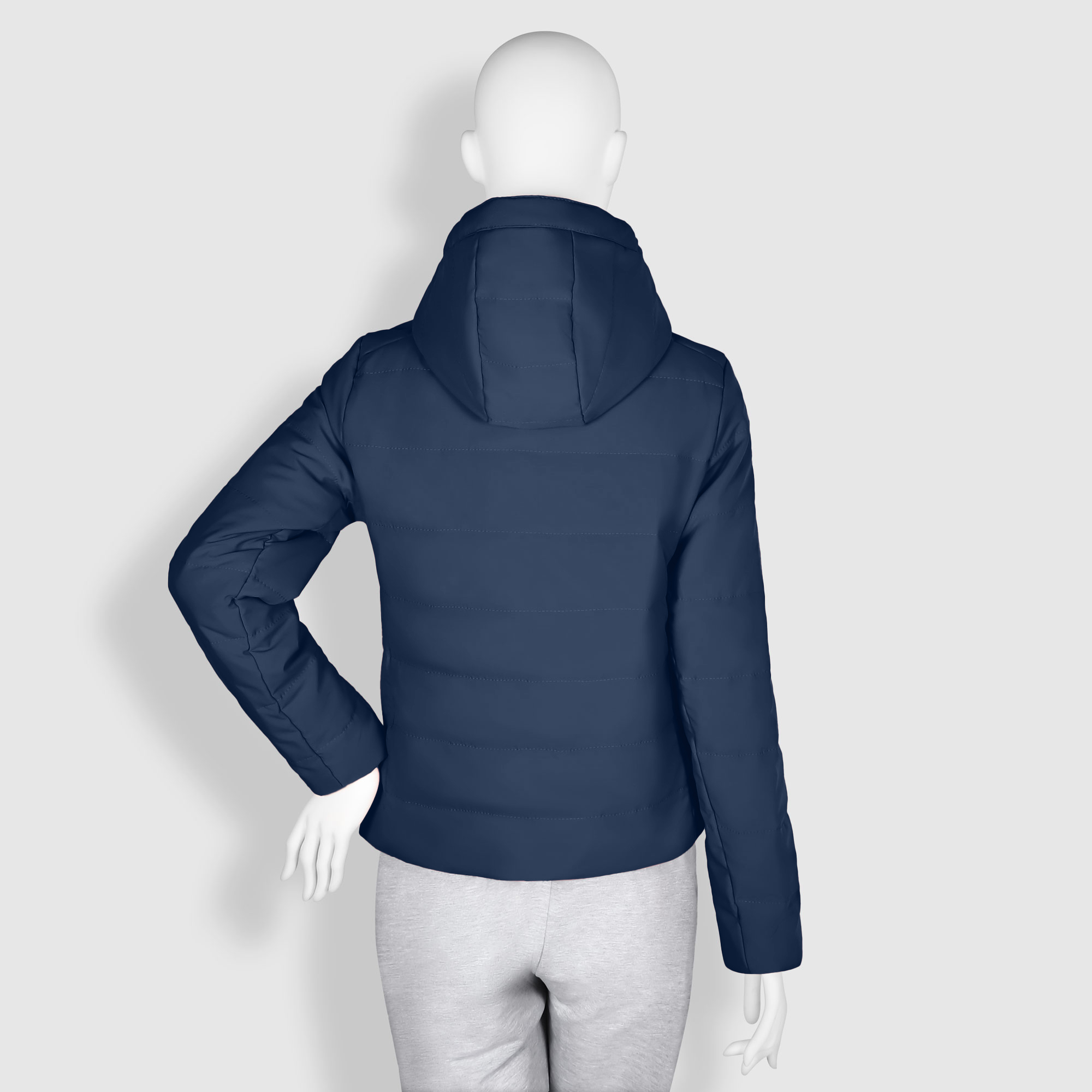 Женская куртка Мастер Пошива Тёмно-синяя, цвет тёмно-синий, размер M - фото 3
