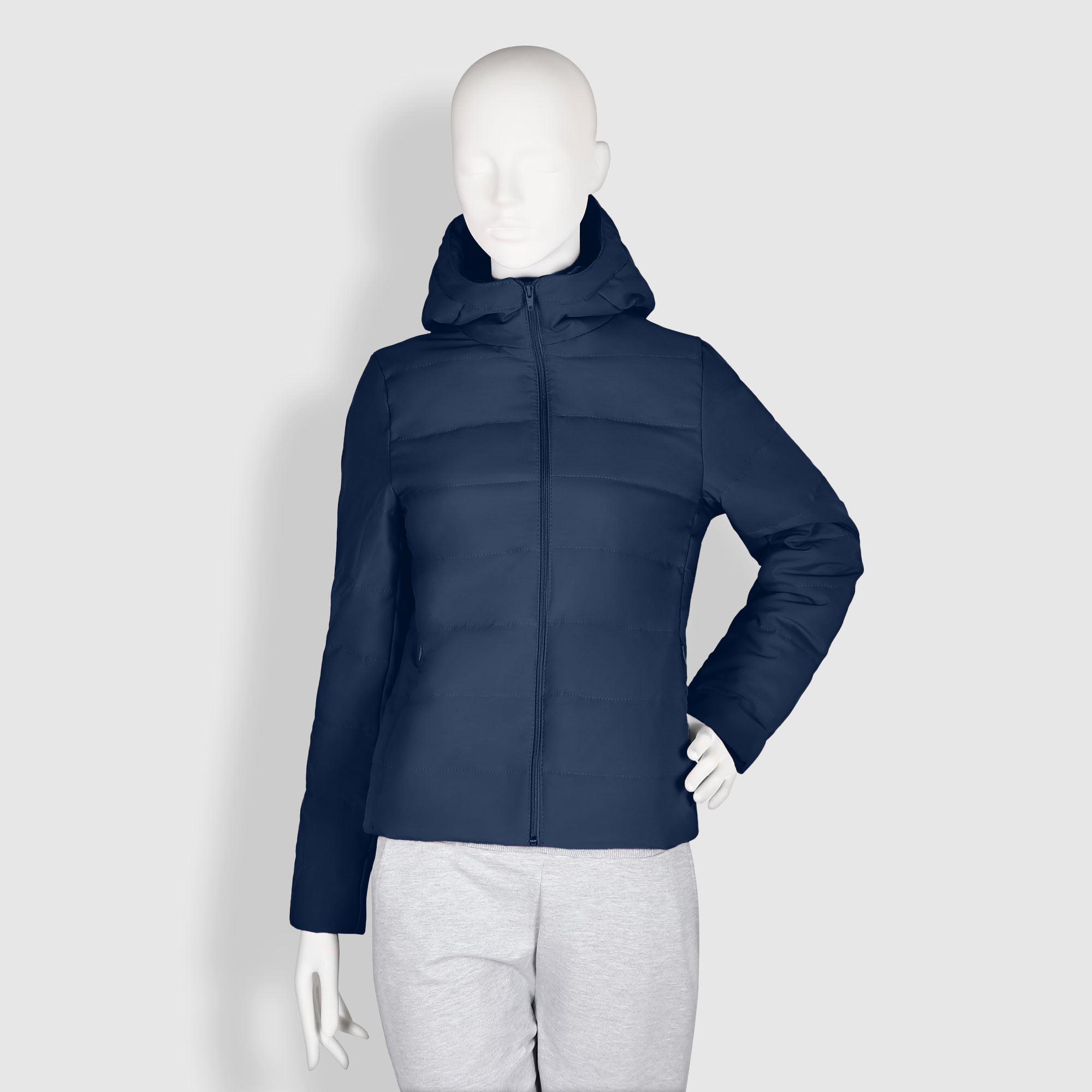 Женская куртка Мастер Пошива Тёмно-синяя, цвет тёмно-синий, размер XL
