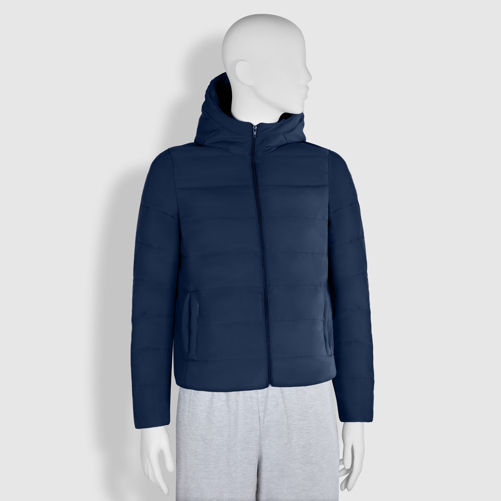 Утепленная мужская куртка Мастер Пошива тёмно-синяя, цвет тёмно-синий, размер L