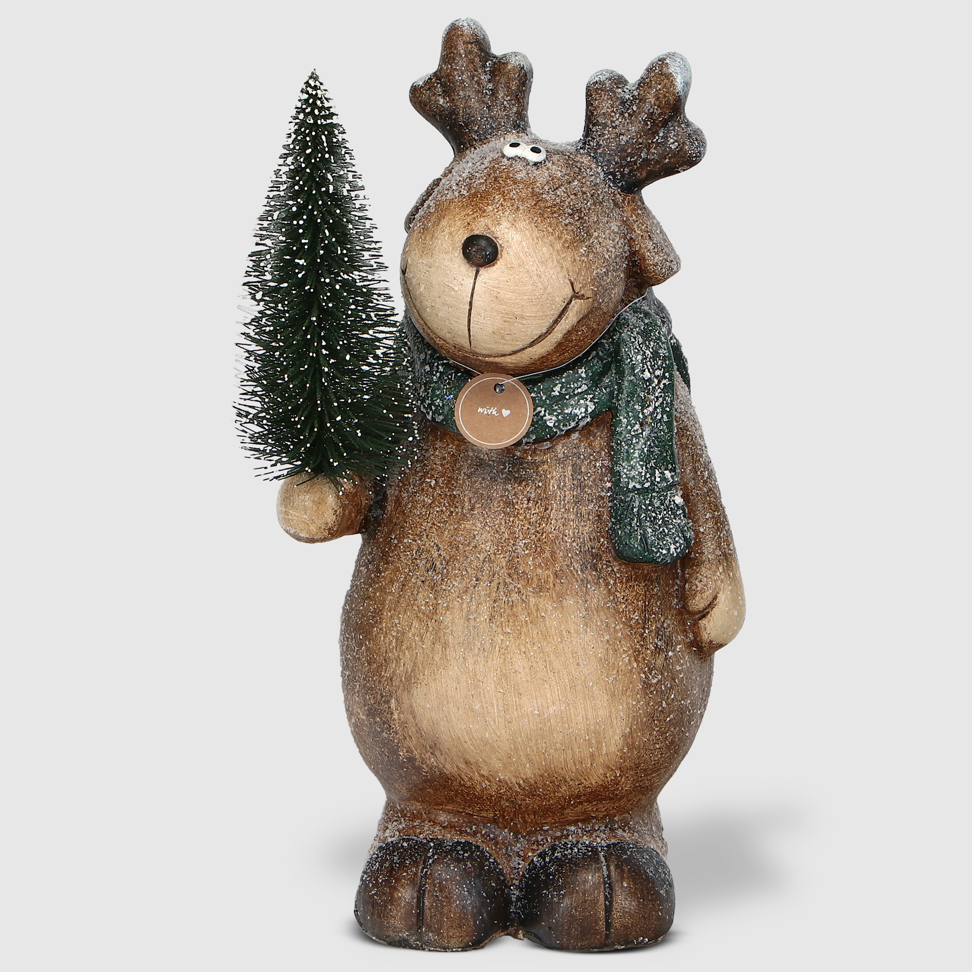 Статуэтка Boltze декор олень с елкой 41 см
