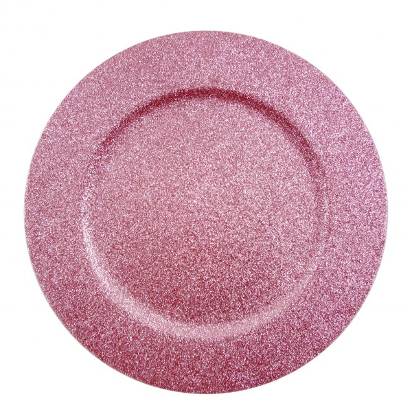 Тарелка Koopman декоративная 33 см розовая