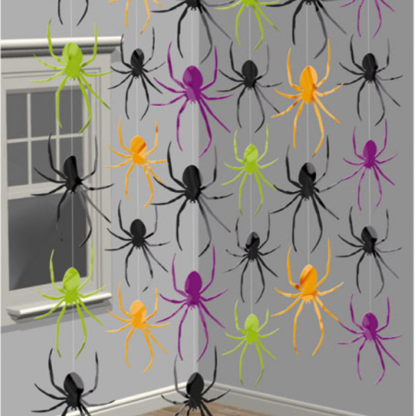 фото Набор подвесных декораций amscan europe gmbh пауки мультиколор