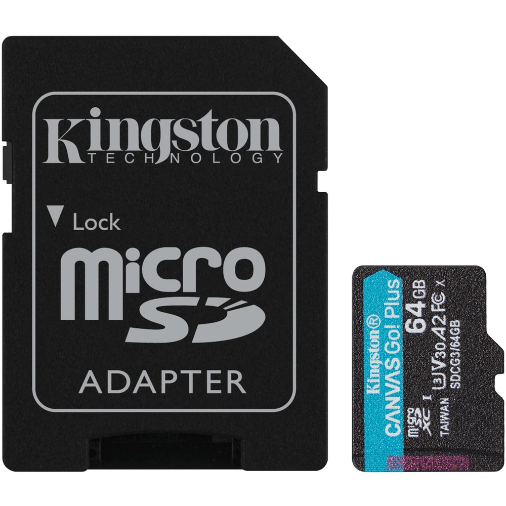Карта памяти Kingston Canvas Go Plus microSDXC 64 Гб