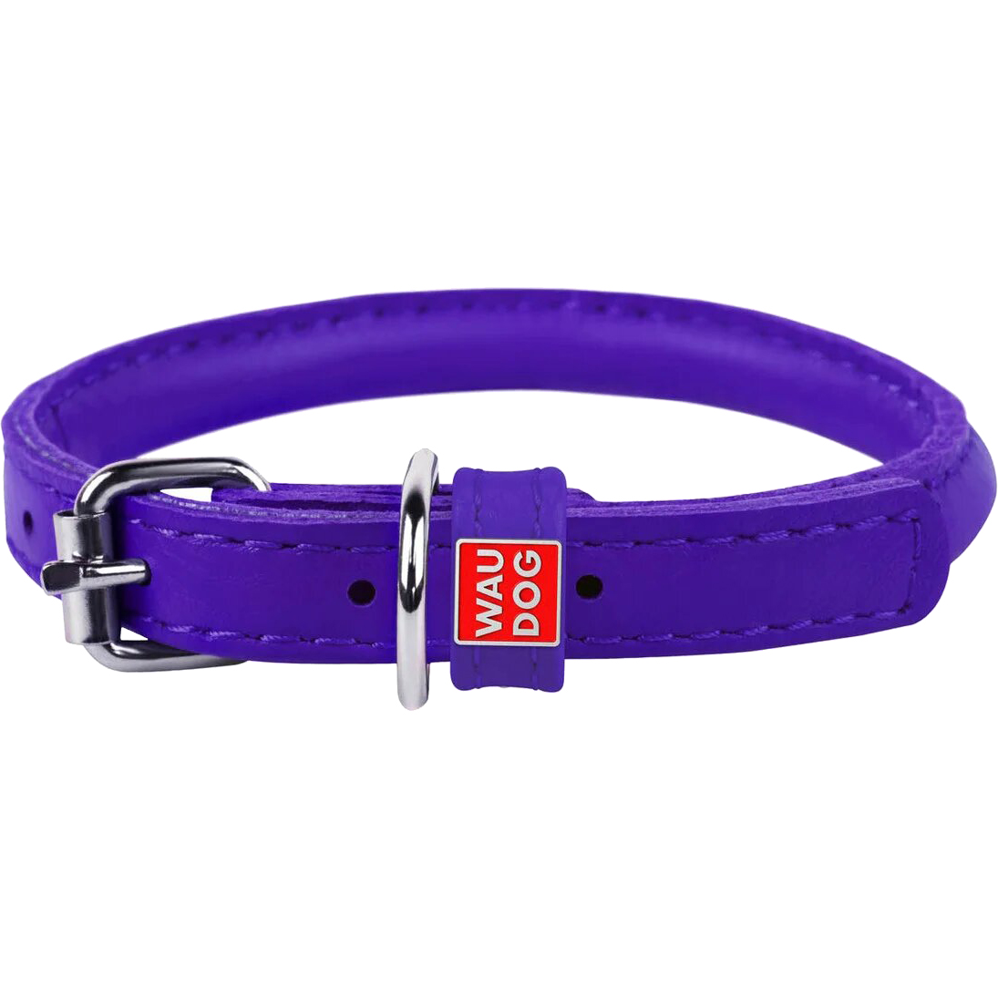 фото Ошейник для собак collar waudog glamour круглый для длинношерстных 8 мм x 25-33 см фиолетовый