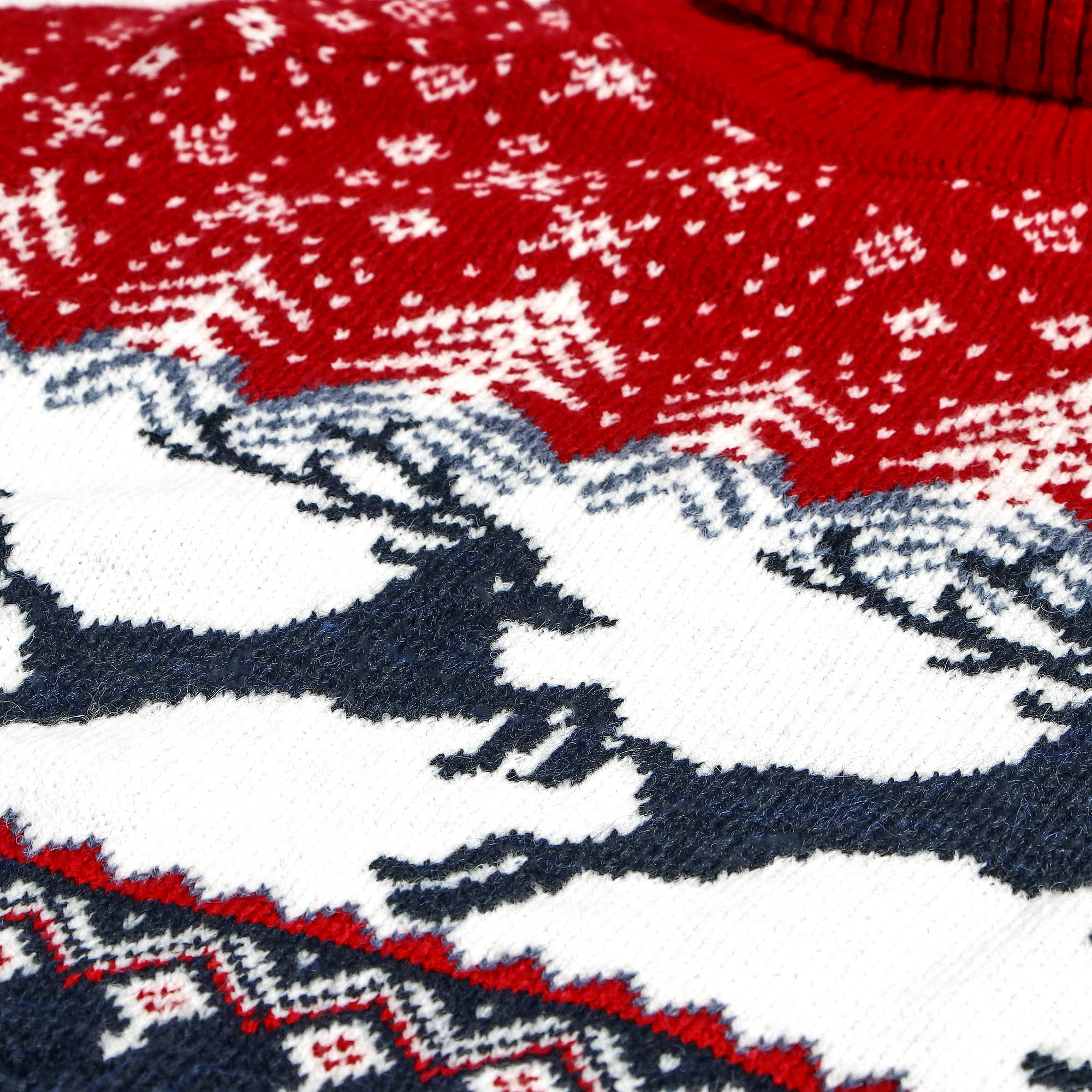 Мужской свитер Pulltonic Олень чёрный, цвет белый, размер L - фото 4