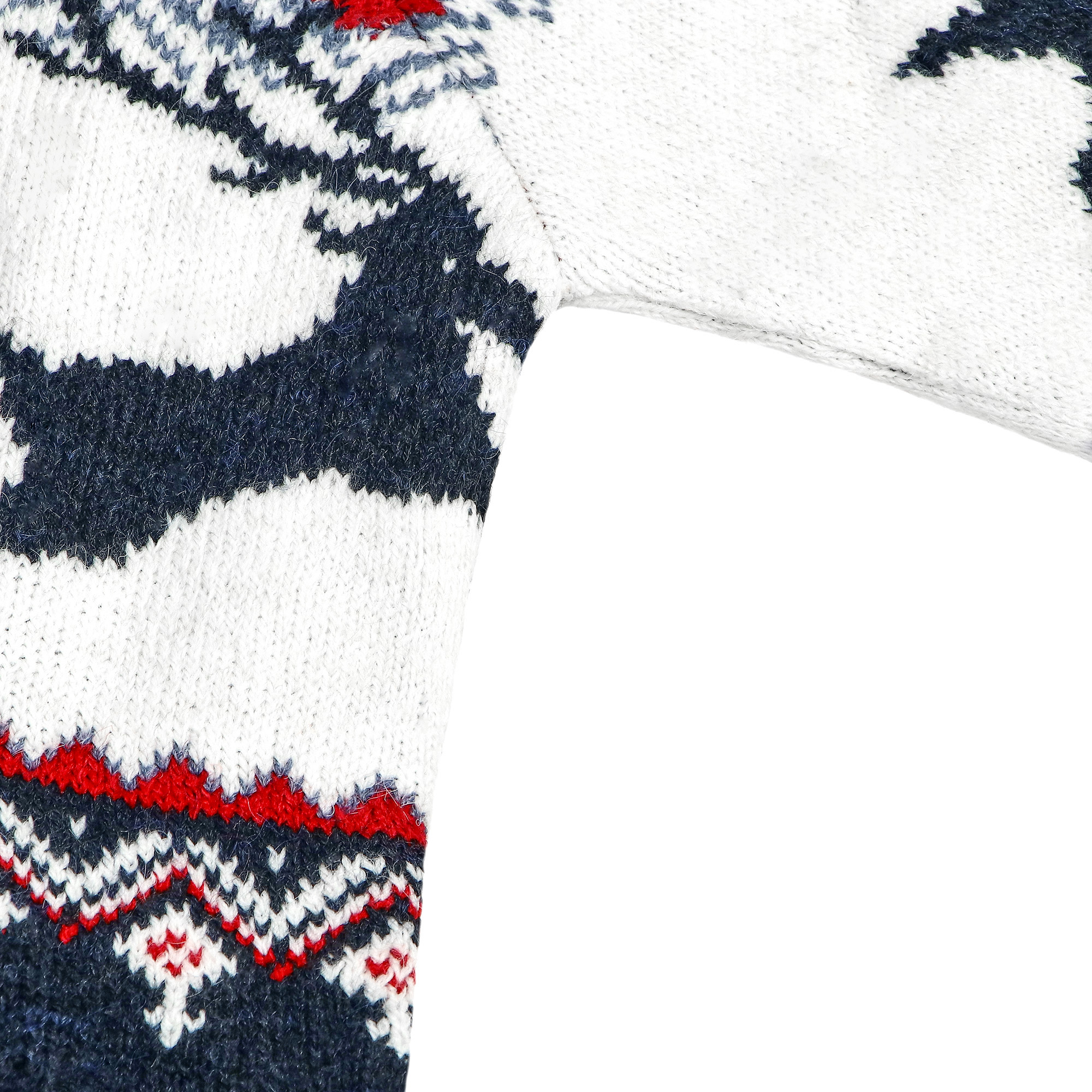 Женский свитер Pulltonic Олень чёрный, цвет белый, размер L - фото 3