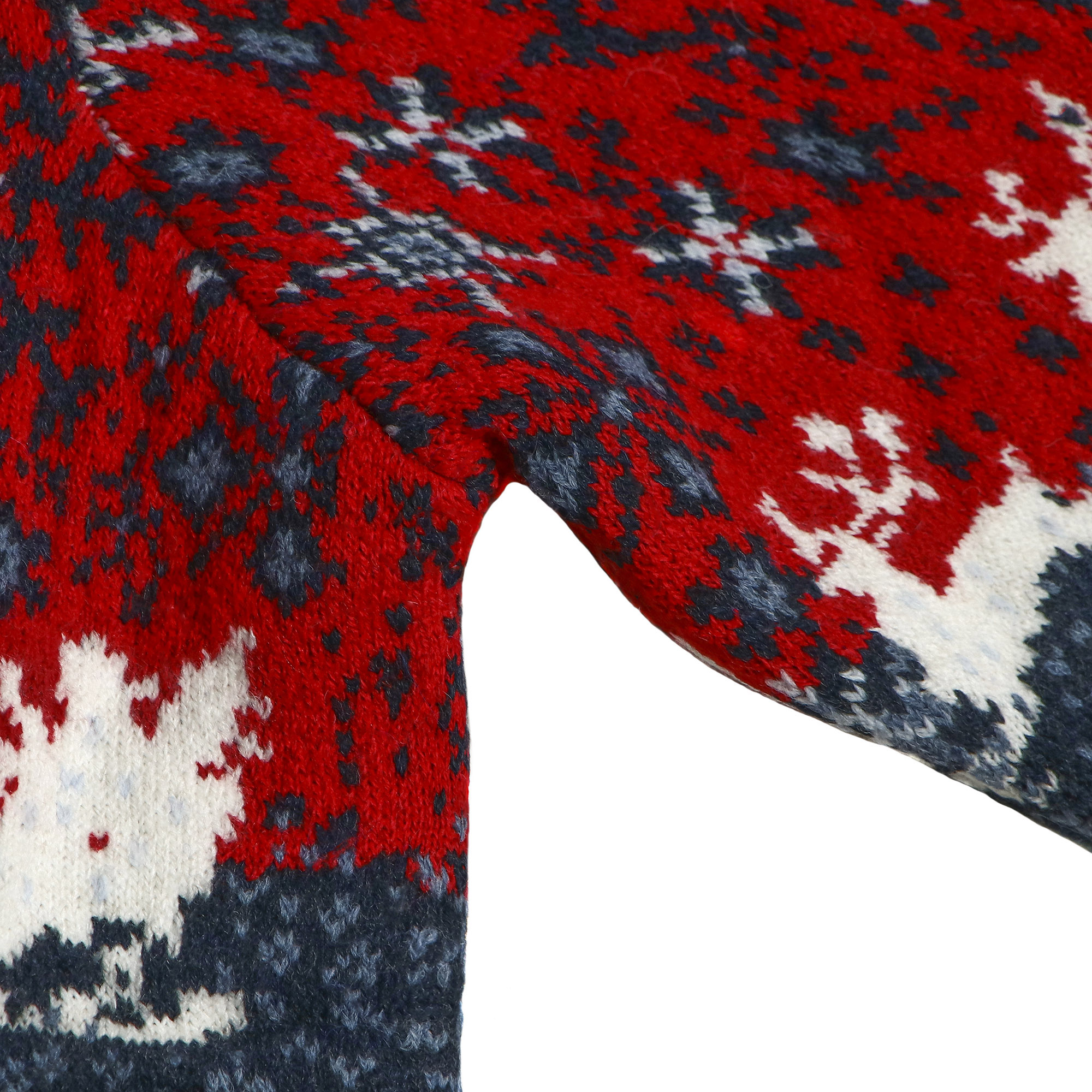 Женский свитер Pulltonic Олень красный, цвет белый, размер L - фото 3