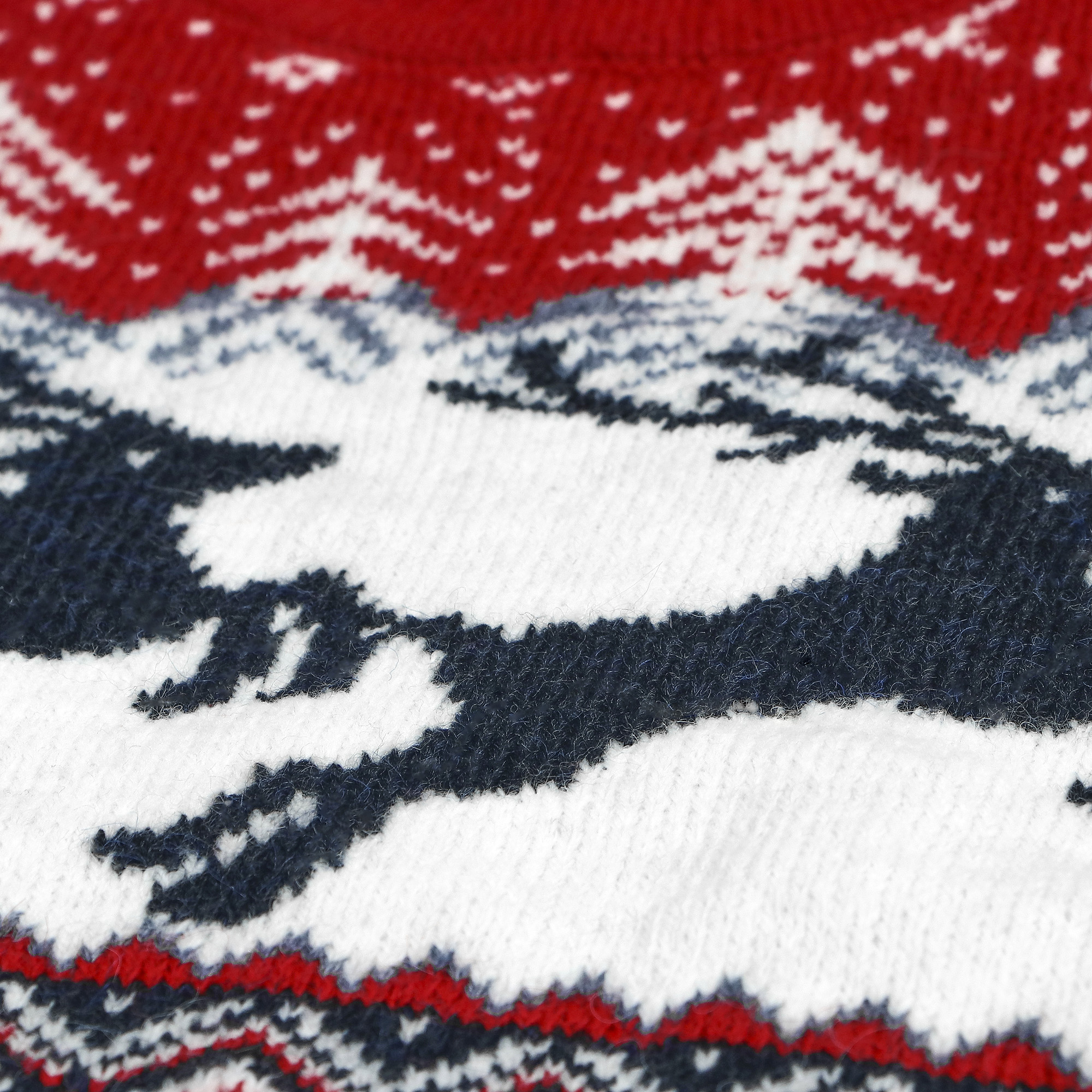 фото Детский свитер pulltonic олень сине-красный