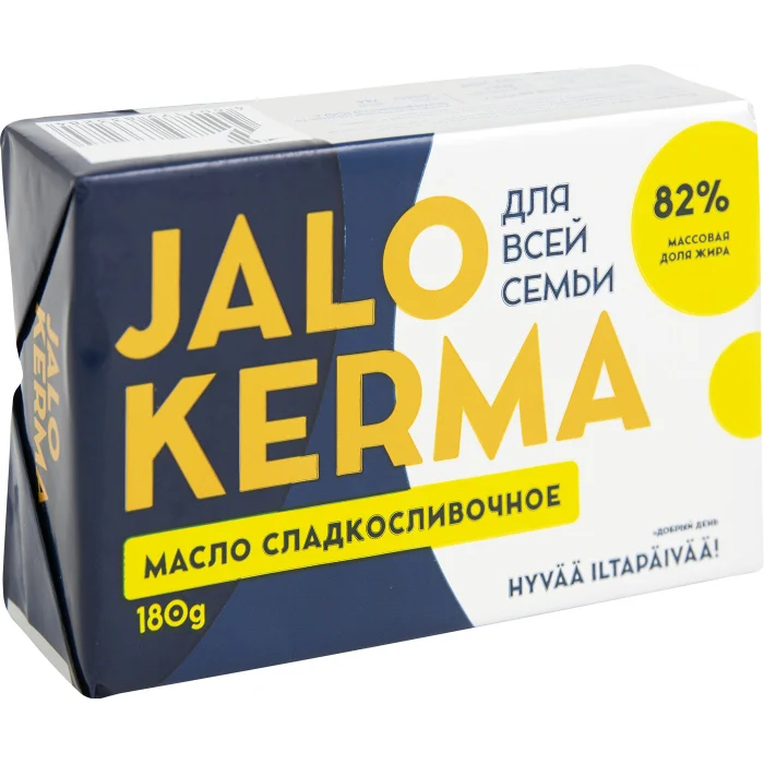 Масло сладкосливочное Jalo Kerma 82% 180 г