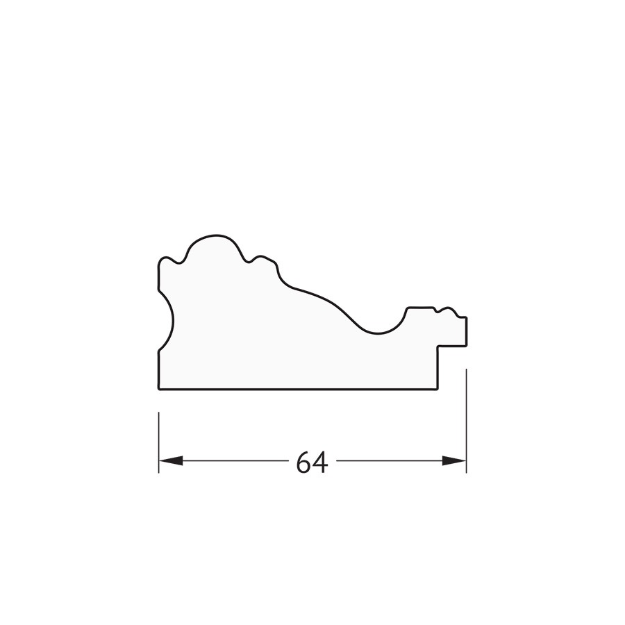 фото Зеркало в багетной раме evoform - версаль бронза 64 mm 62x82 cm