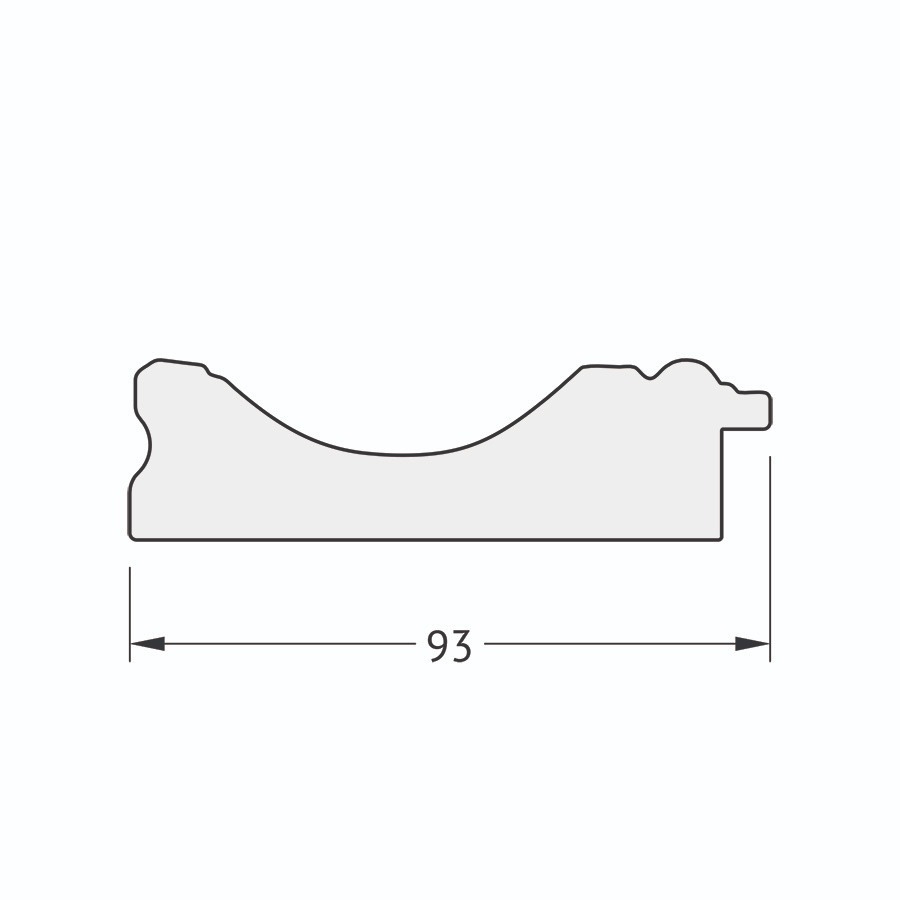 фото Зеркало в багетной раме evoform - серебряный акведук 93 mm 67x87 cm