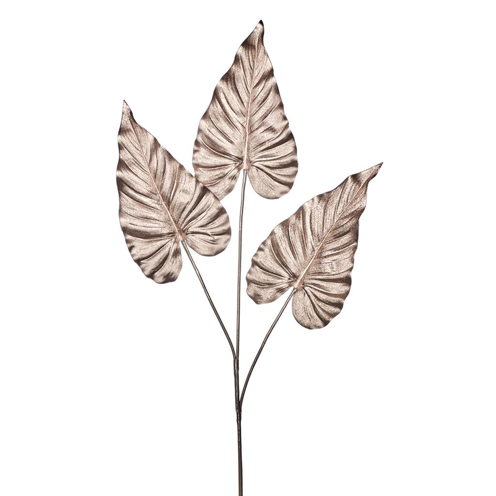 Декоративный лист каллы Goodwill deco розово-золотистый 76 см
