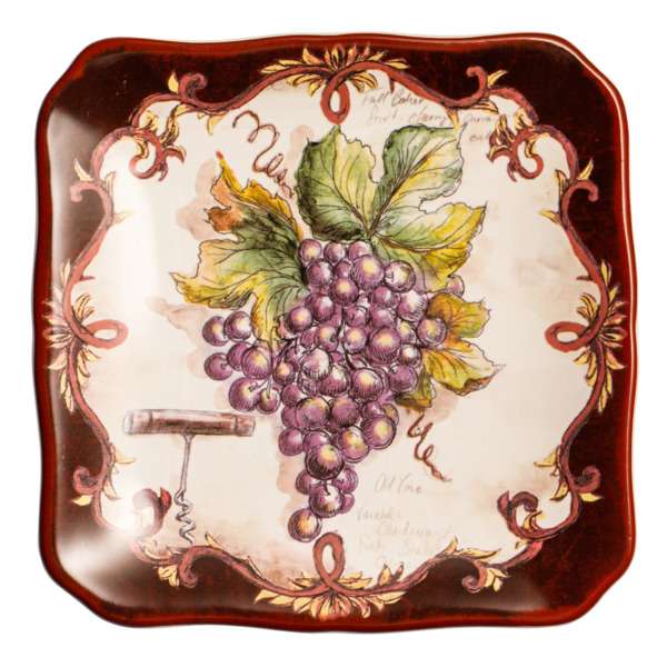фото Тарелка пирожковая certified international виноделие красный виноград 1 15 см