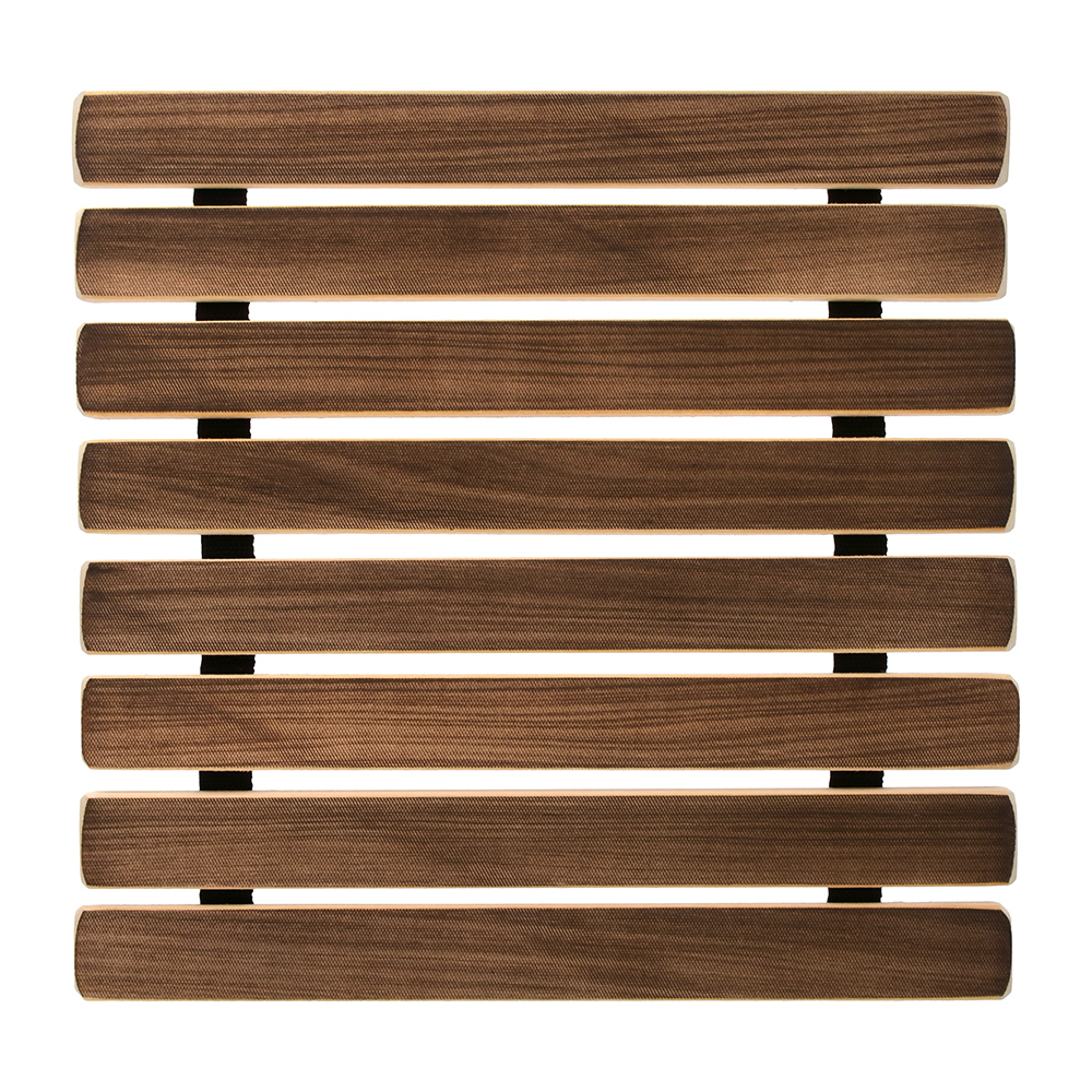 Коврик деревянный Банные штучки обожжённая липа 34х34х3 см, цвет коричневый - фото 2