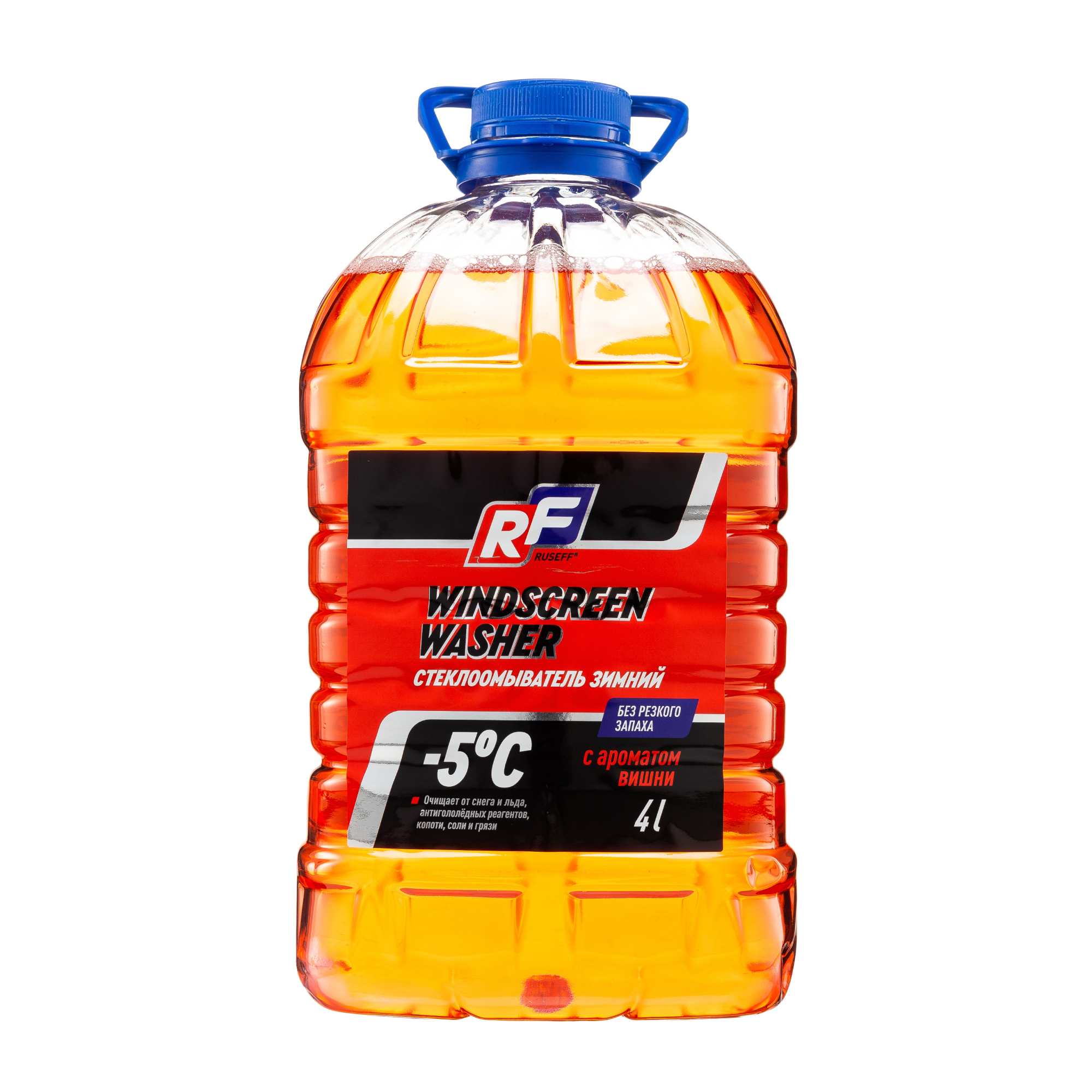 Стеклоомывающая жидкость Ruseff -5°С Вишня, 4 л, цвет оранжевый