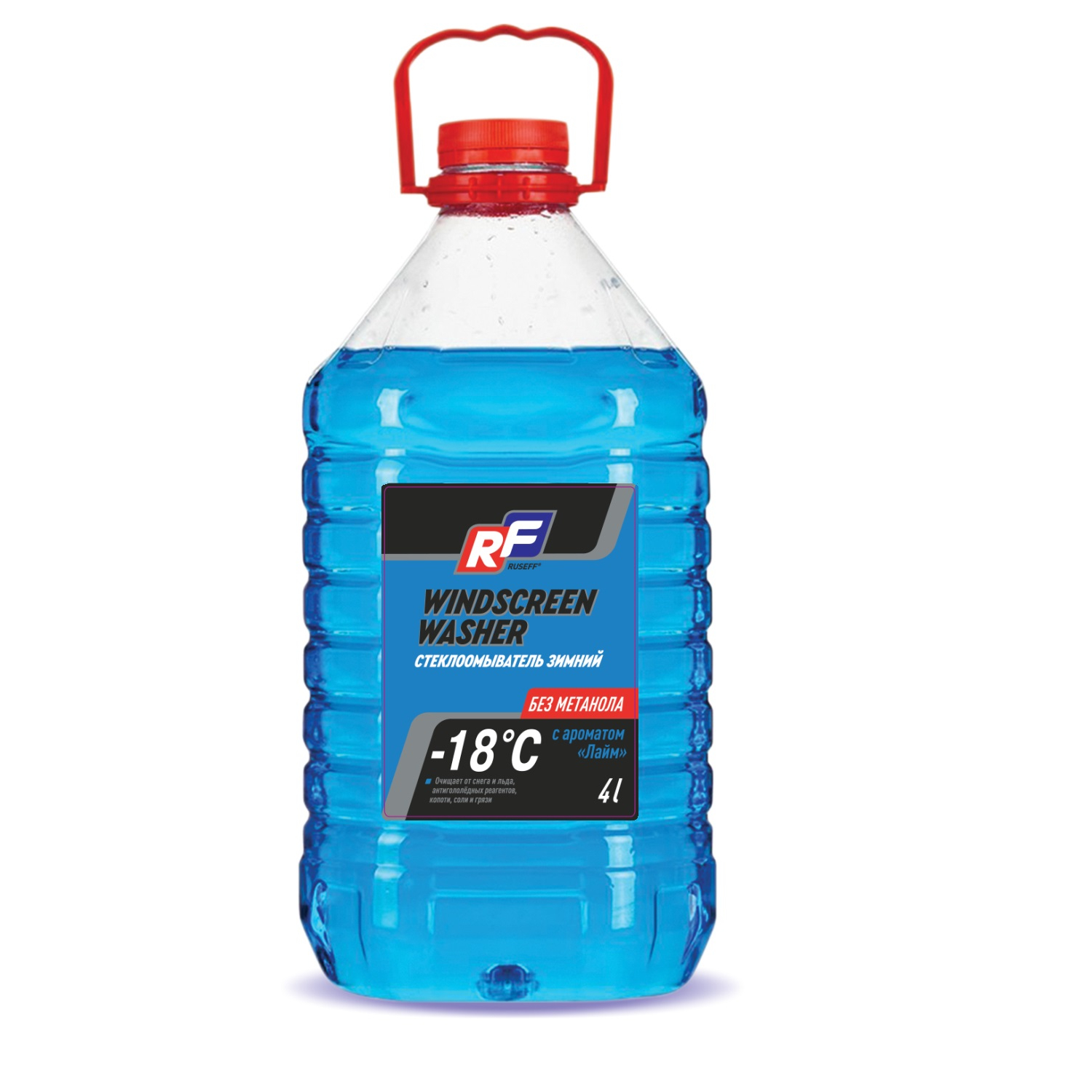 Стеклоомывающая жидкость Ruseff -18°С Лайм, 4 л, цвет синий - фото 1