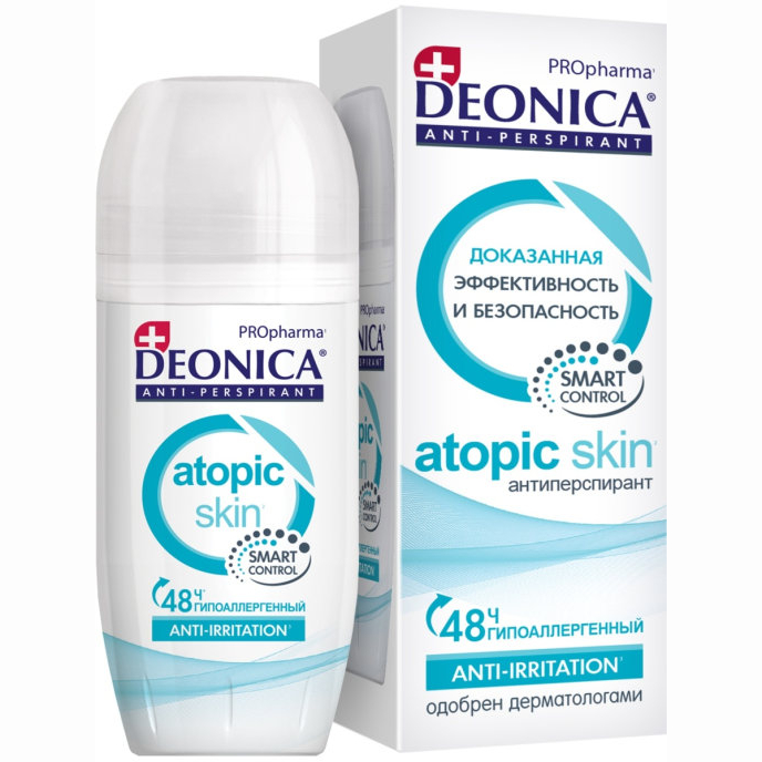 фото Антиперспирант deonica propharma atopic skin роликовый 50 мл