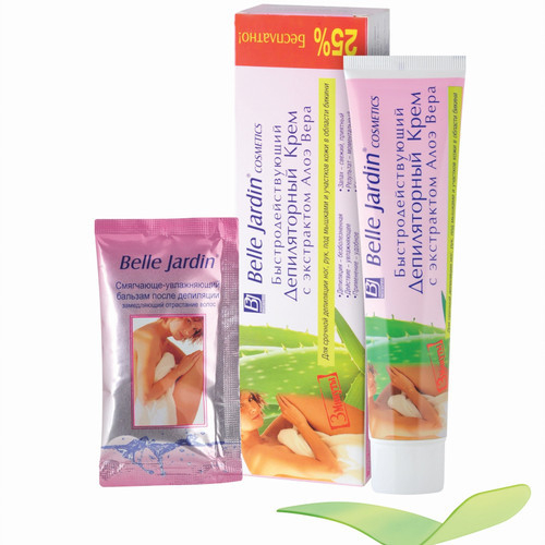 Крем для депиляции Belle Jardin с экстрактом Алоэ Вера быстродействующий 125 мл