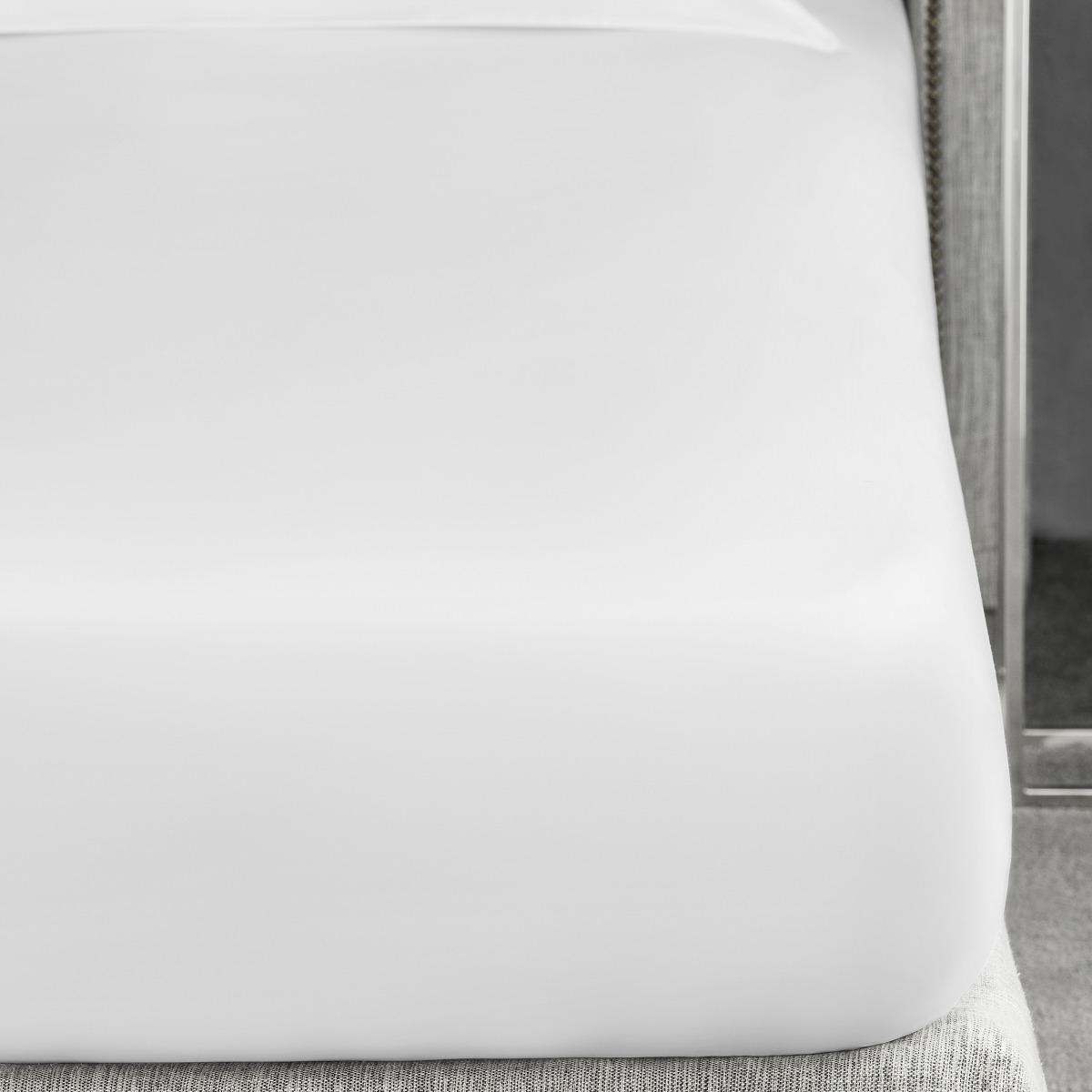 фото Простыня на резинке togas сенса белая 160х200+30 см