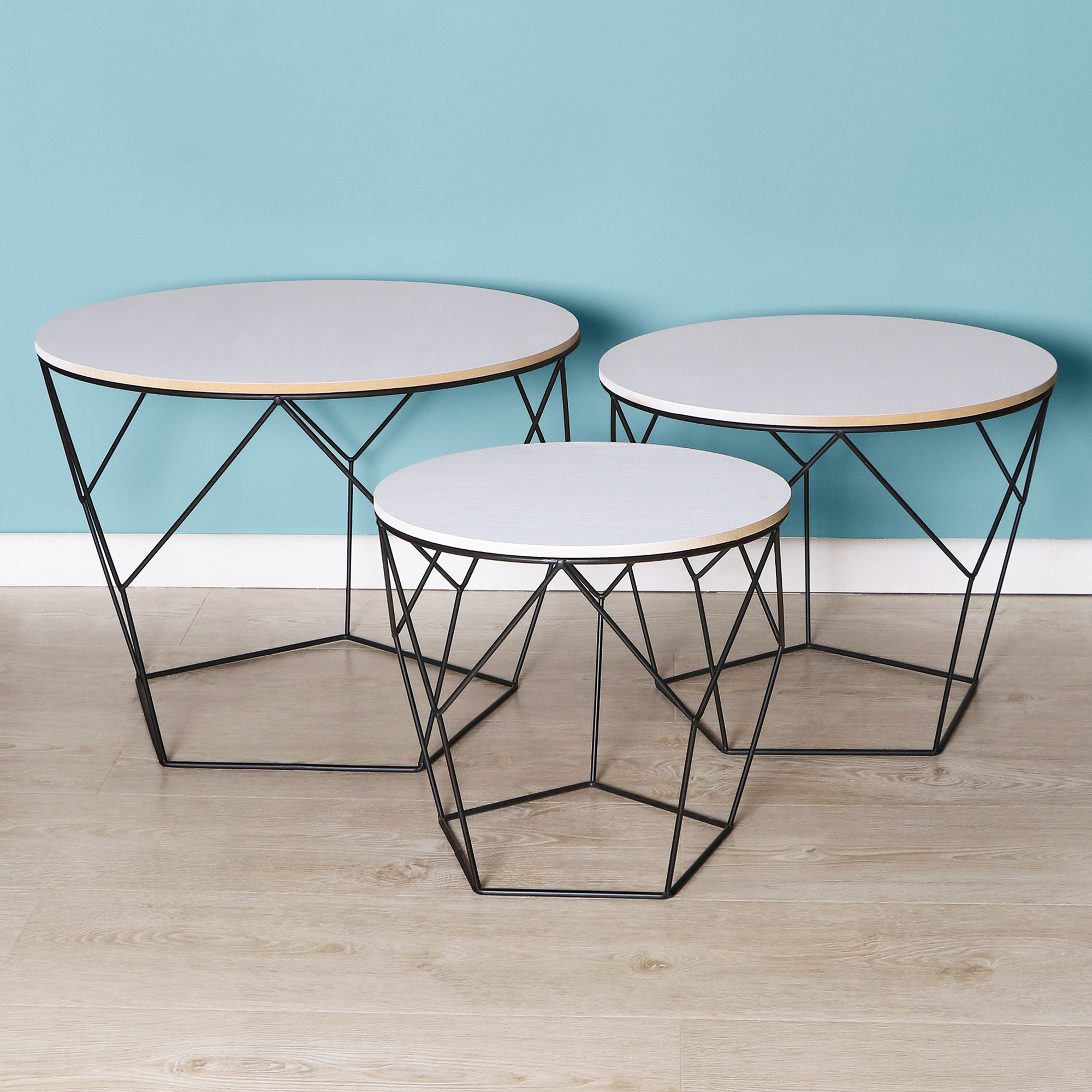 Набор столиков Ad trend furniture 3 штуки, цвет черный - фото 2
