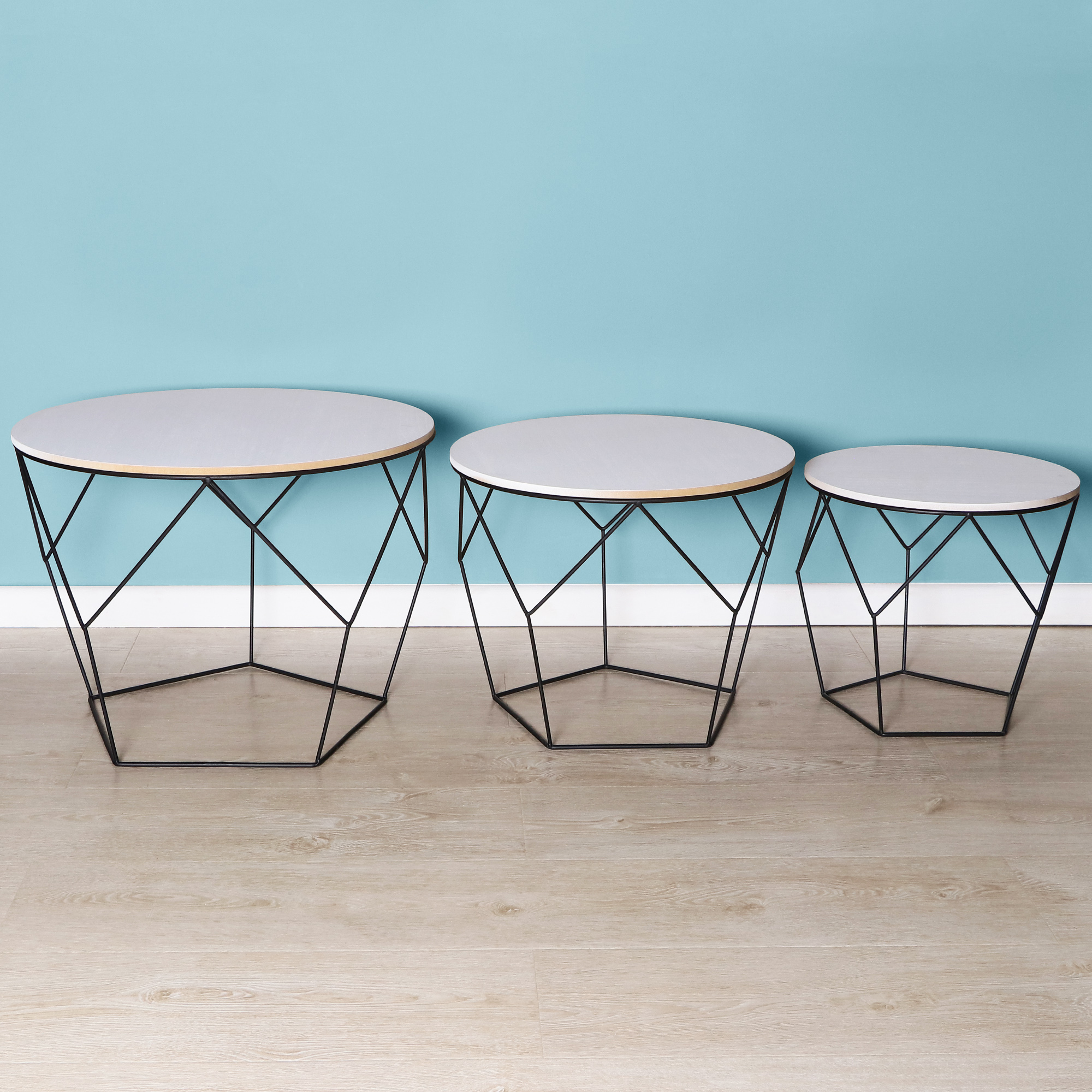 Набор столиков Ad trend furniture 3 штуки, цвет черный - фото 3