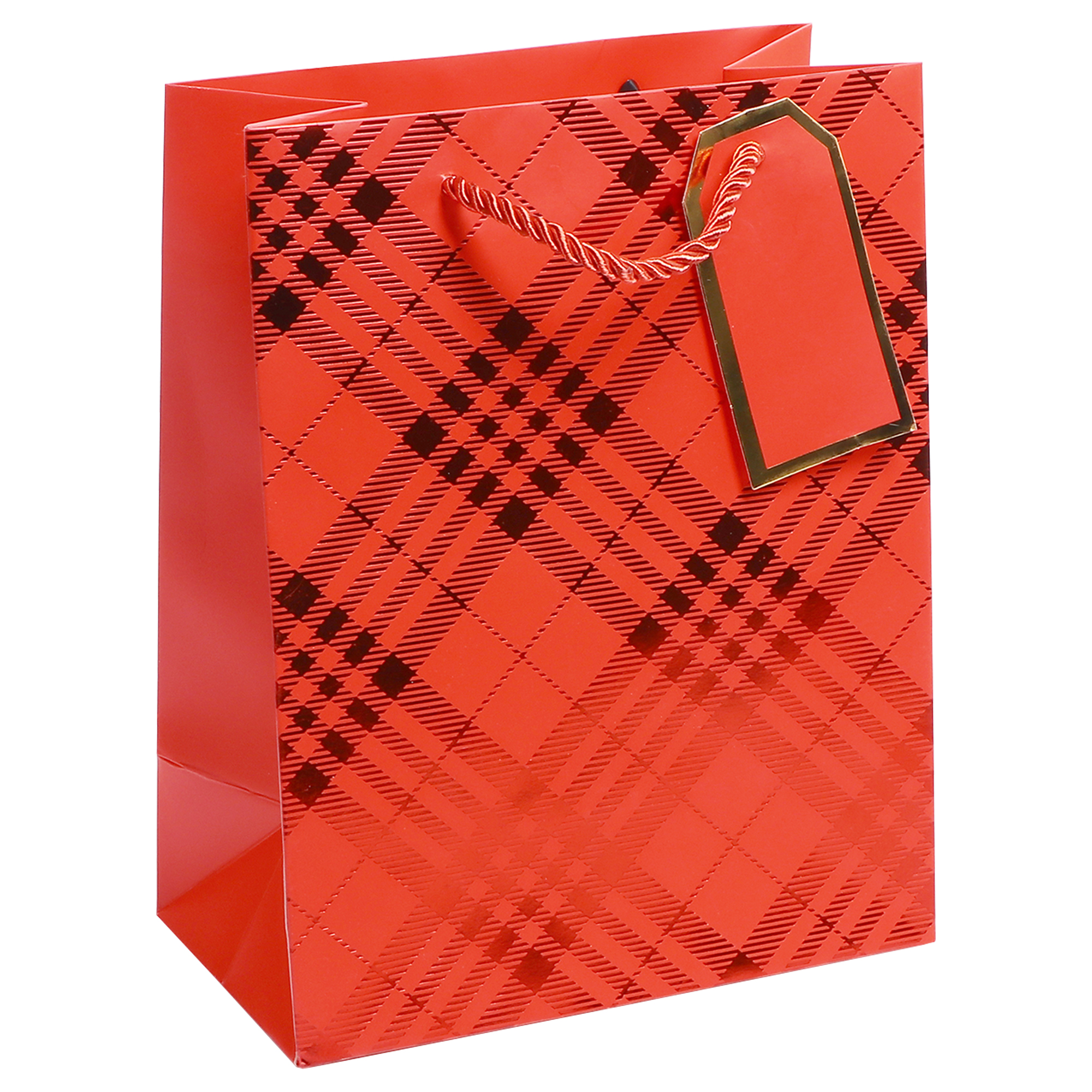 Пакет подарочный Ad trend Xmas 18x10x23 см в ассортименте, цвет красный - фото 1