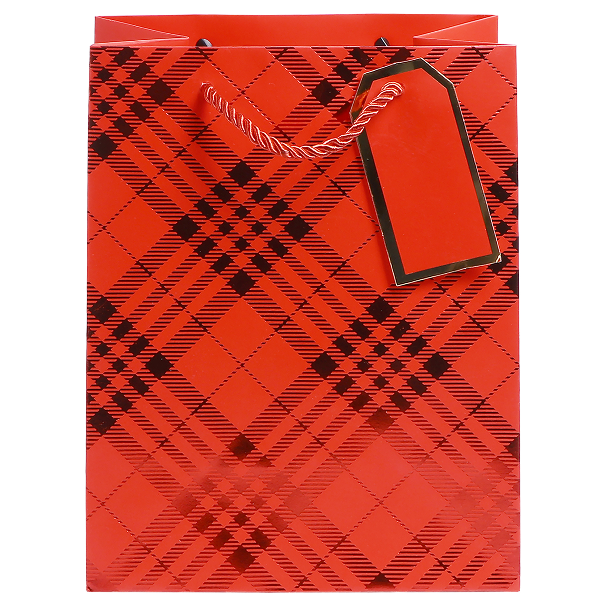 Пакет подарочный Ad trend Xmas 18x10x23 см в ассортименте, цвет красный - фото 2