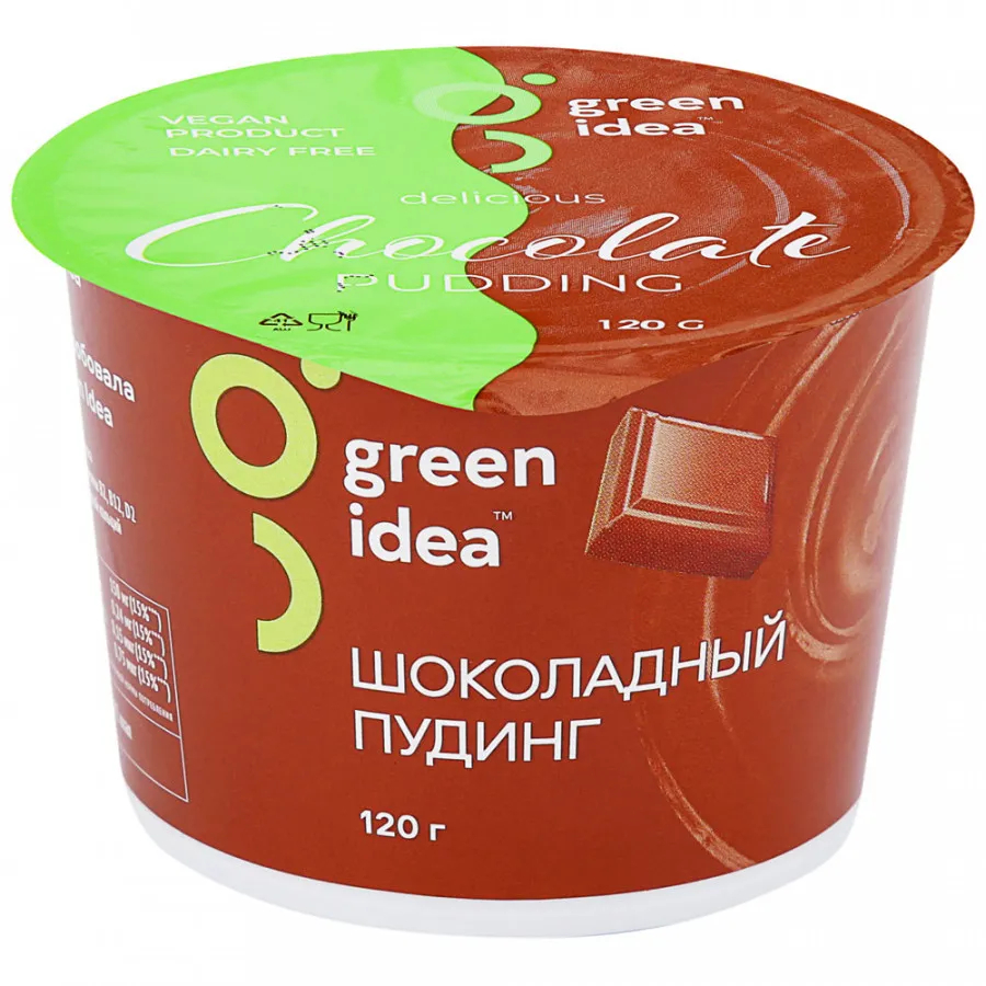 Соевый пудинг Green Idea Шоколадный с витаминами и кальцием, 120 г