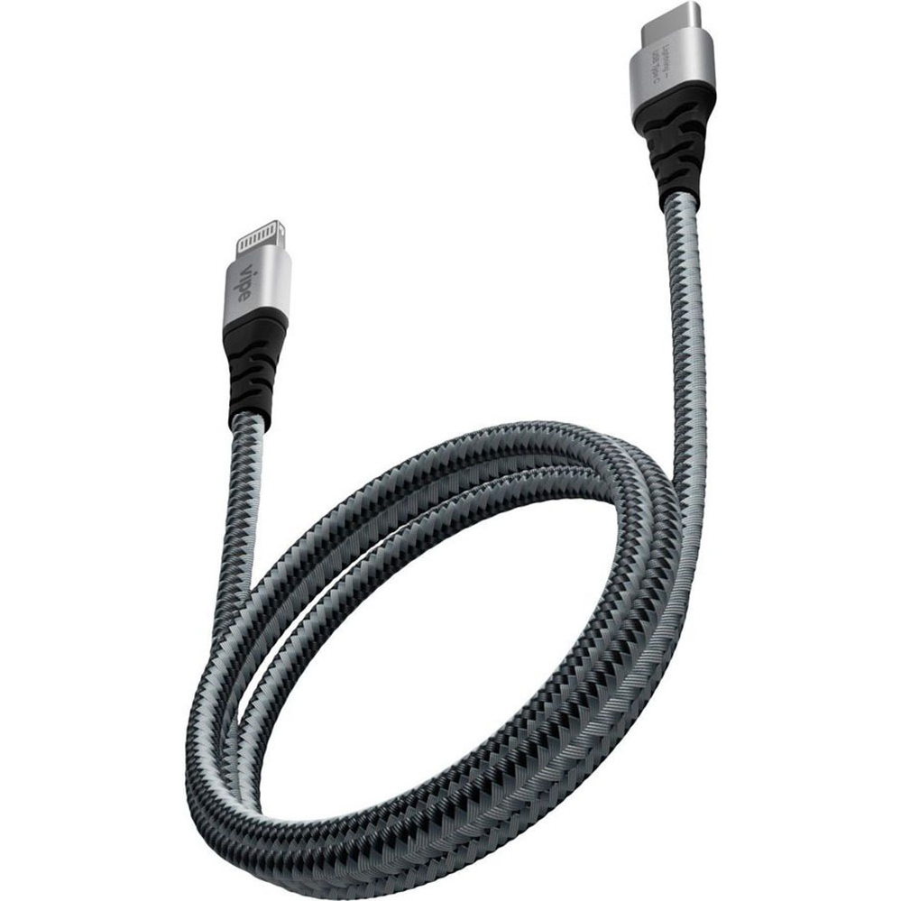 фото Кабель vipe vpcblmficlighnlngr usb type-c - lightning серый