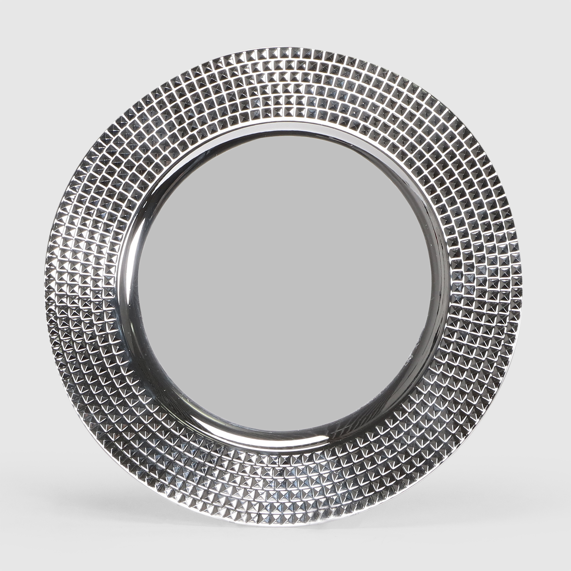 Тарелка подстановочная Mercury Lux 33 см серебро